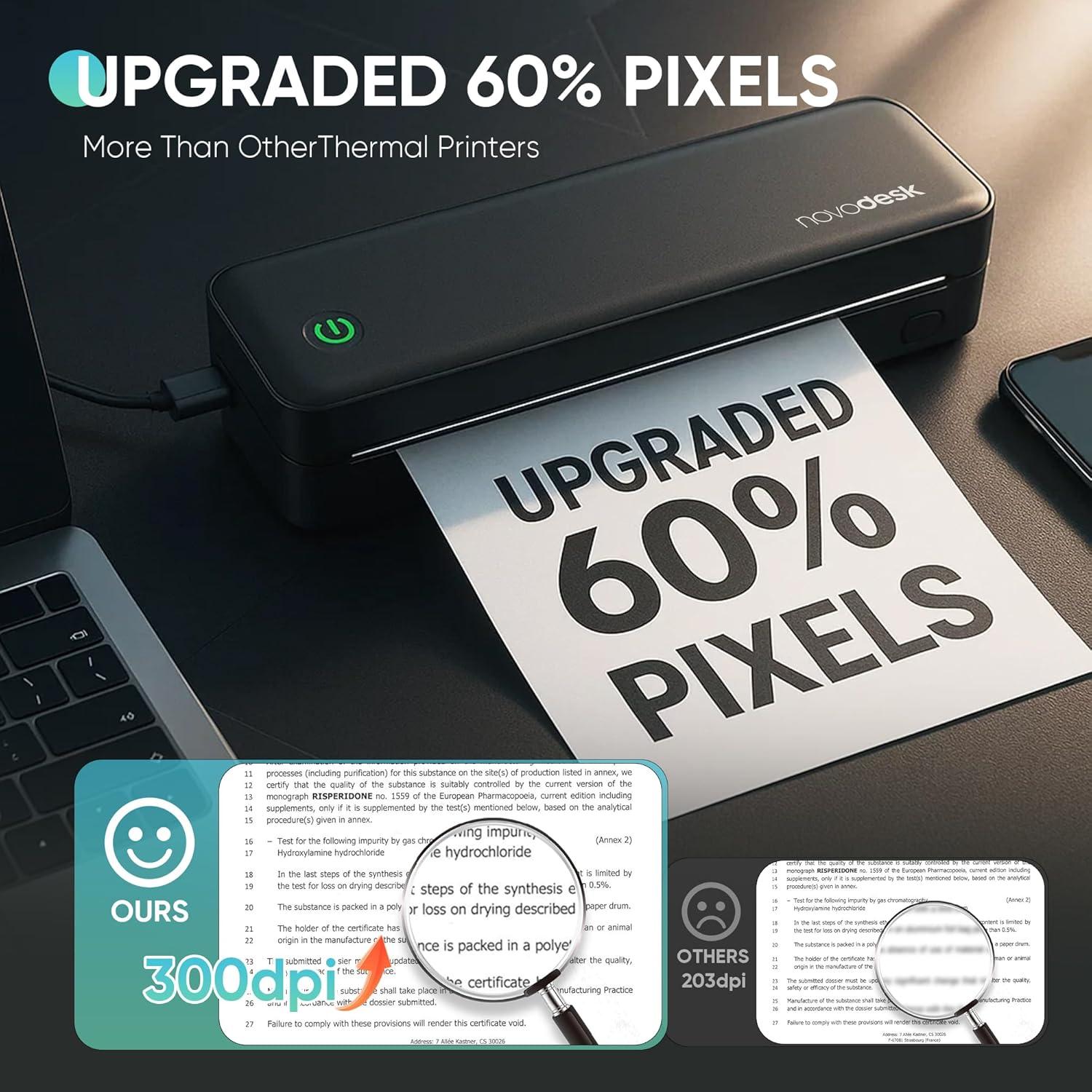 Impresora Térmica Portátil Deli AZ5005 Bluetooth 300DPI