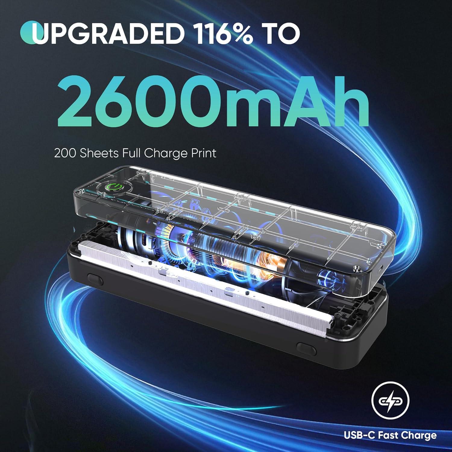 Impresora Térmica Portátil Deli AZ5005 Bluetooth 300DPI