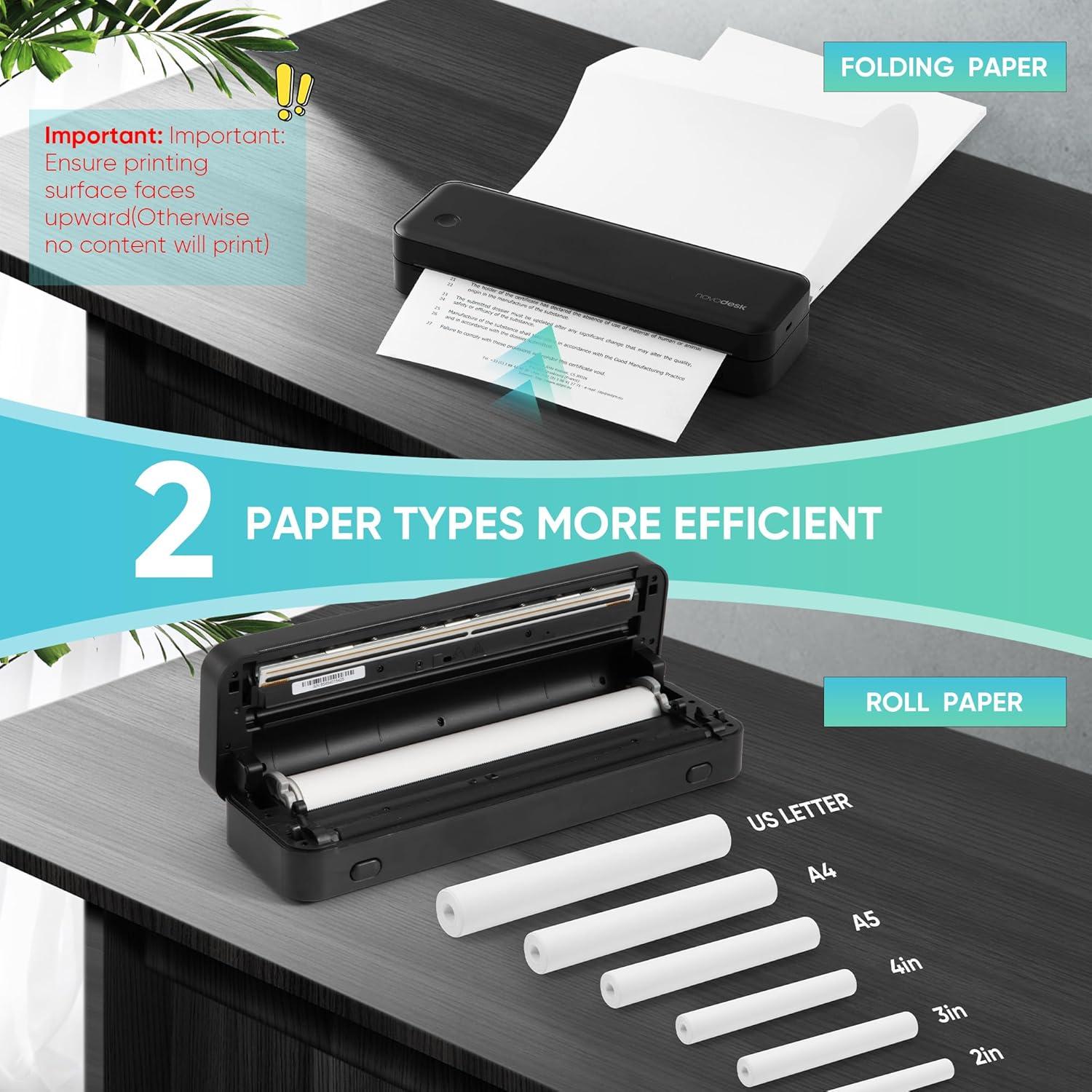 Impresora Térmica Portátil Deli AZ5005 Bluetooth 300DPI