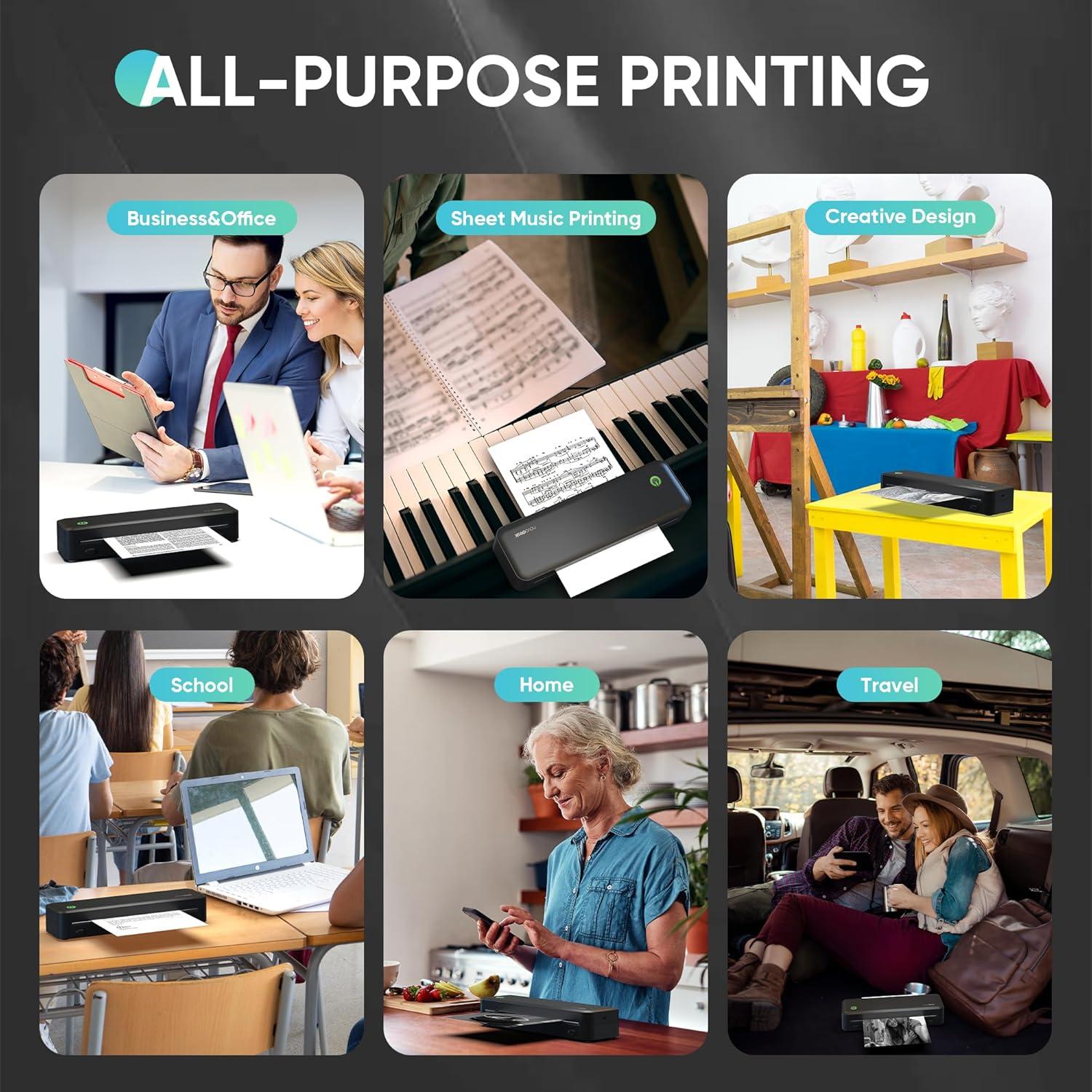 Impresora Térmica Portátil Deli AZ5005 Bluetooth 300DPI