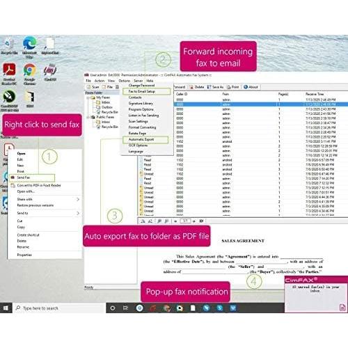 Servidor de Fax CimFAX CF-C2102 Sin Papel para Windows/Mac