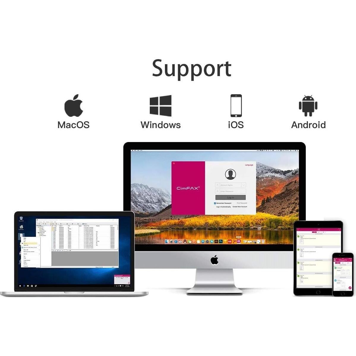 Servidor de Fax CimFAX CF-C2102 Sin Papel para Windows/Mac