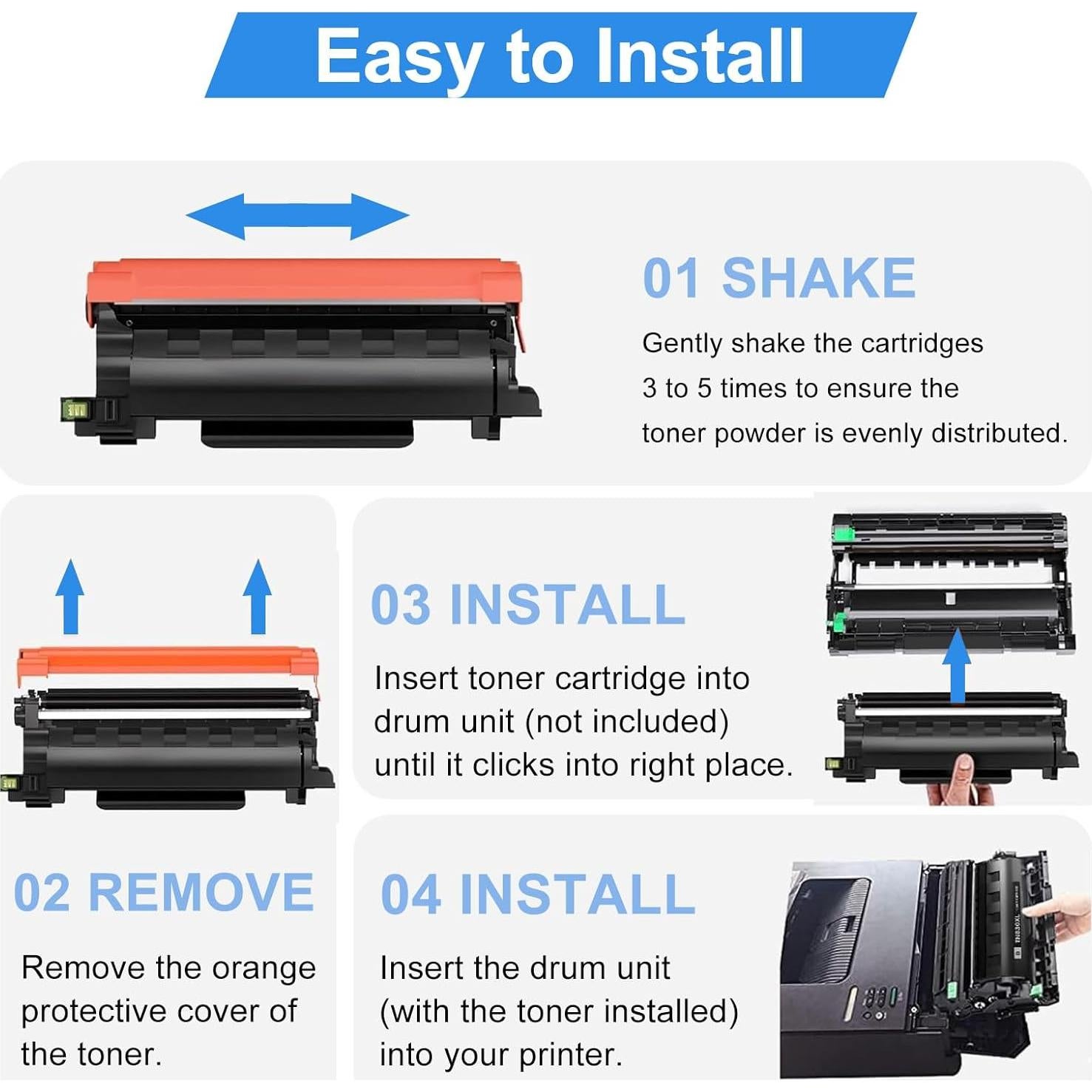 Cartucho de Tóner TN850 Alto Rendimiento HenceBuy - Paquete de 2