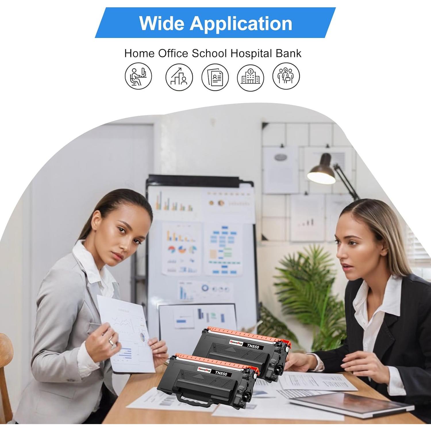 Cartucho de Tóner TN850 Alto Rendimiento HenceBuy - Paquete de 2