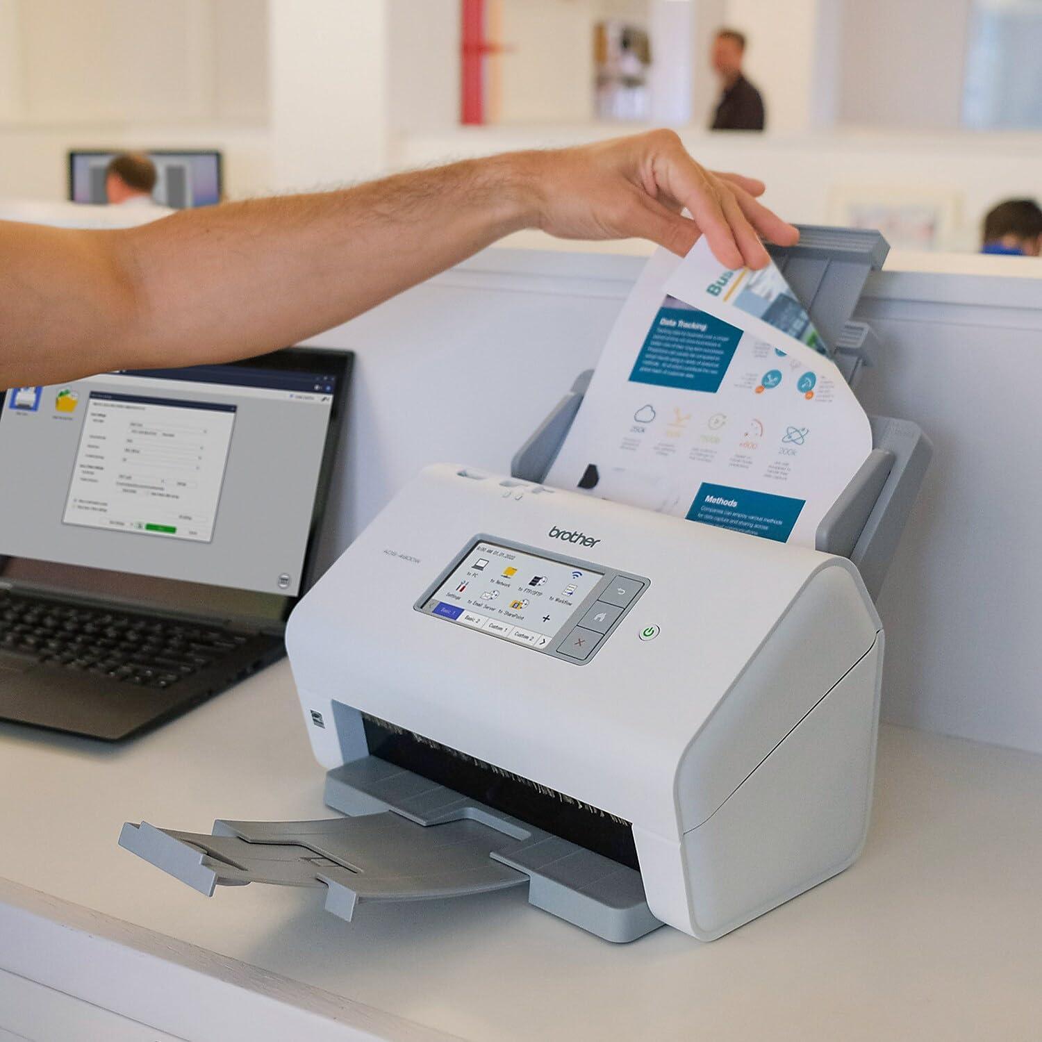 Escáner de Escritorio Brother ADS-4900W Dúplex Inalámbrico