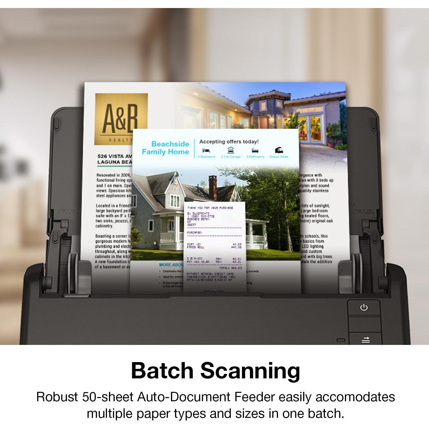 Escáner de Documentos Dúplex Epson WorkForce ES-400 II ADF