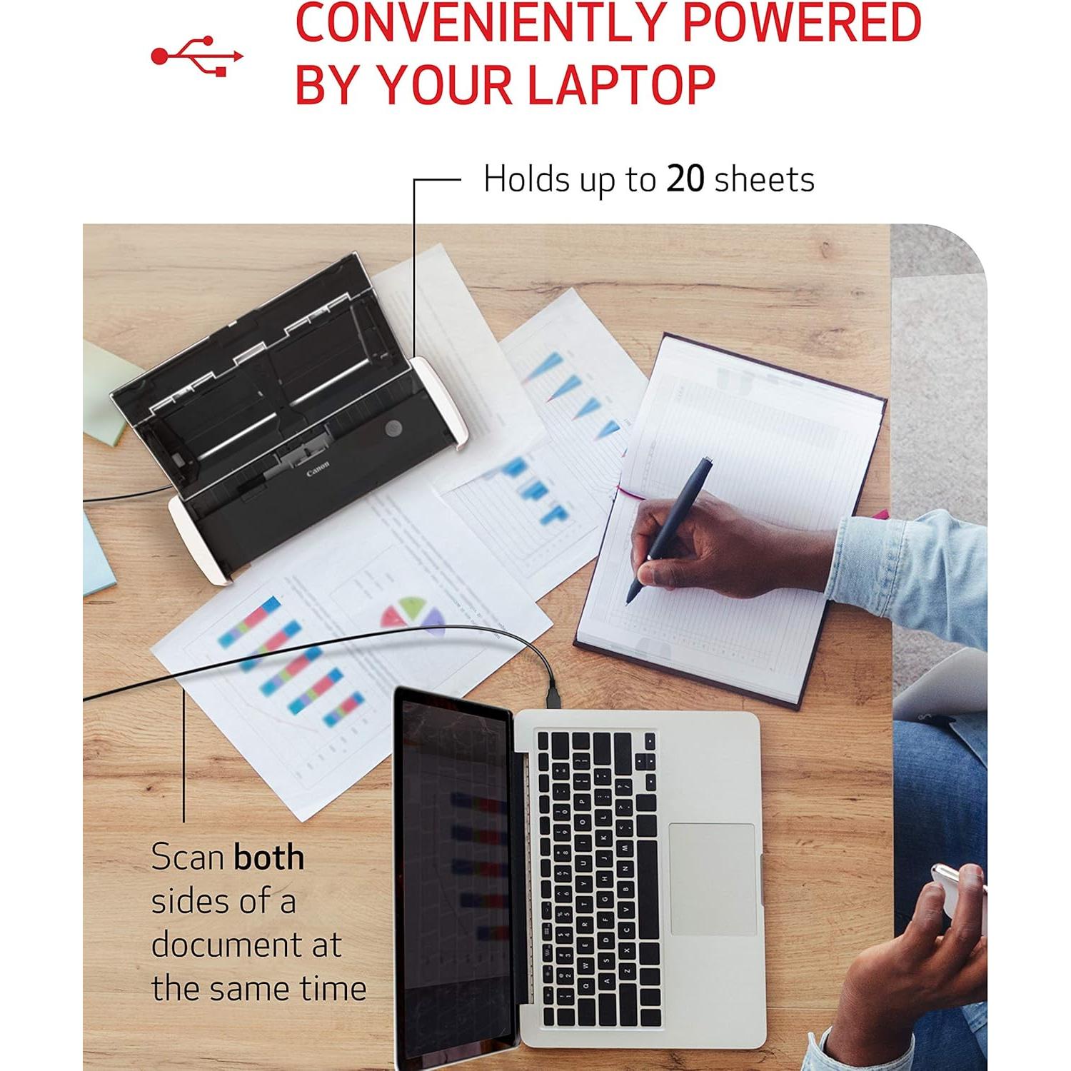 Escáner de Documentos Portátil Canon imageFORMULA R10 USB