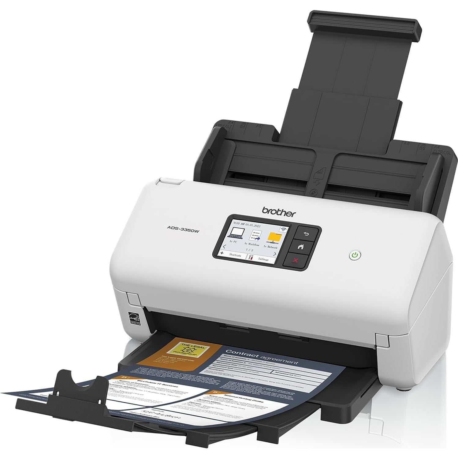 Escáner de Escritorio Inalámbrico Brother ADS-3350W 40ppm