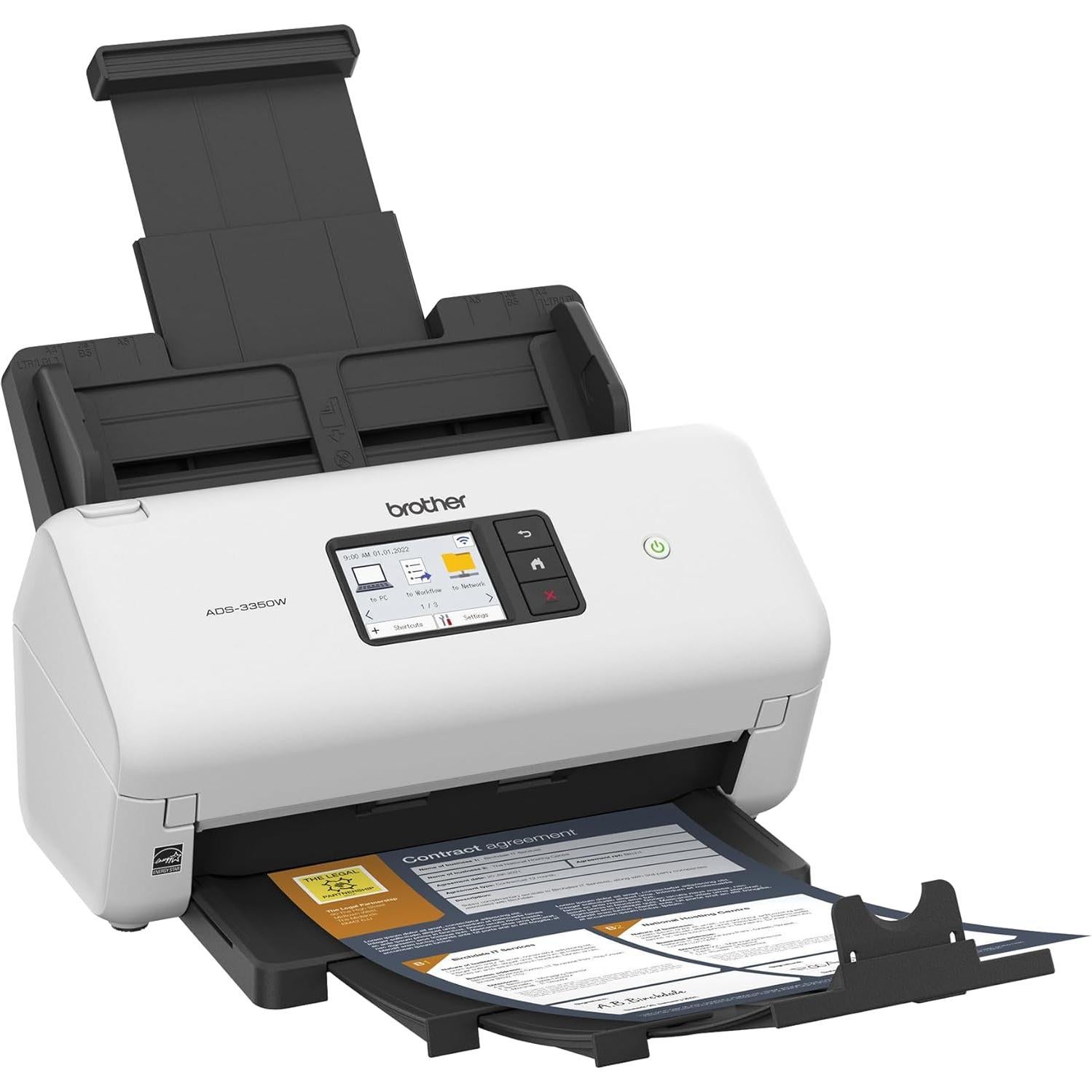 Escáner de Escritorio Inalámbrico Brother ADS-3350W 40ppm