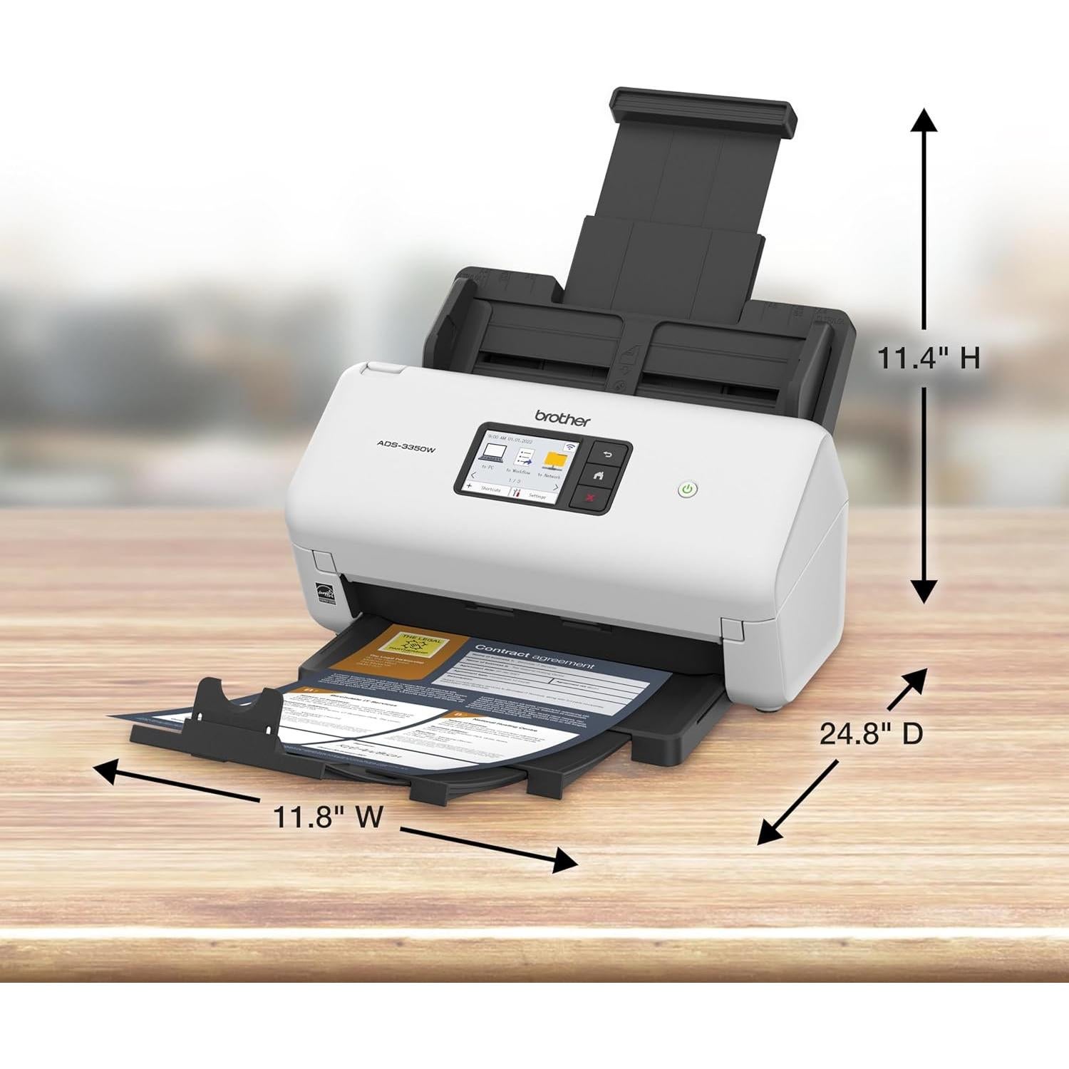 Escáner de Escritorio Inalámbrico Brother ADS-3350W 40ppm