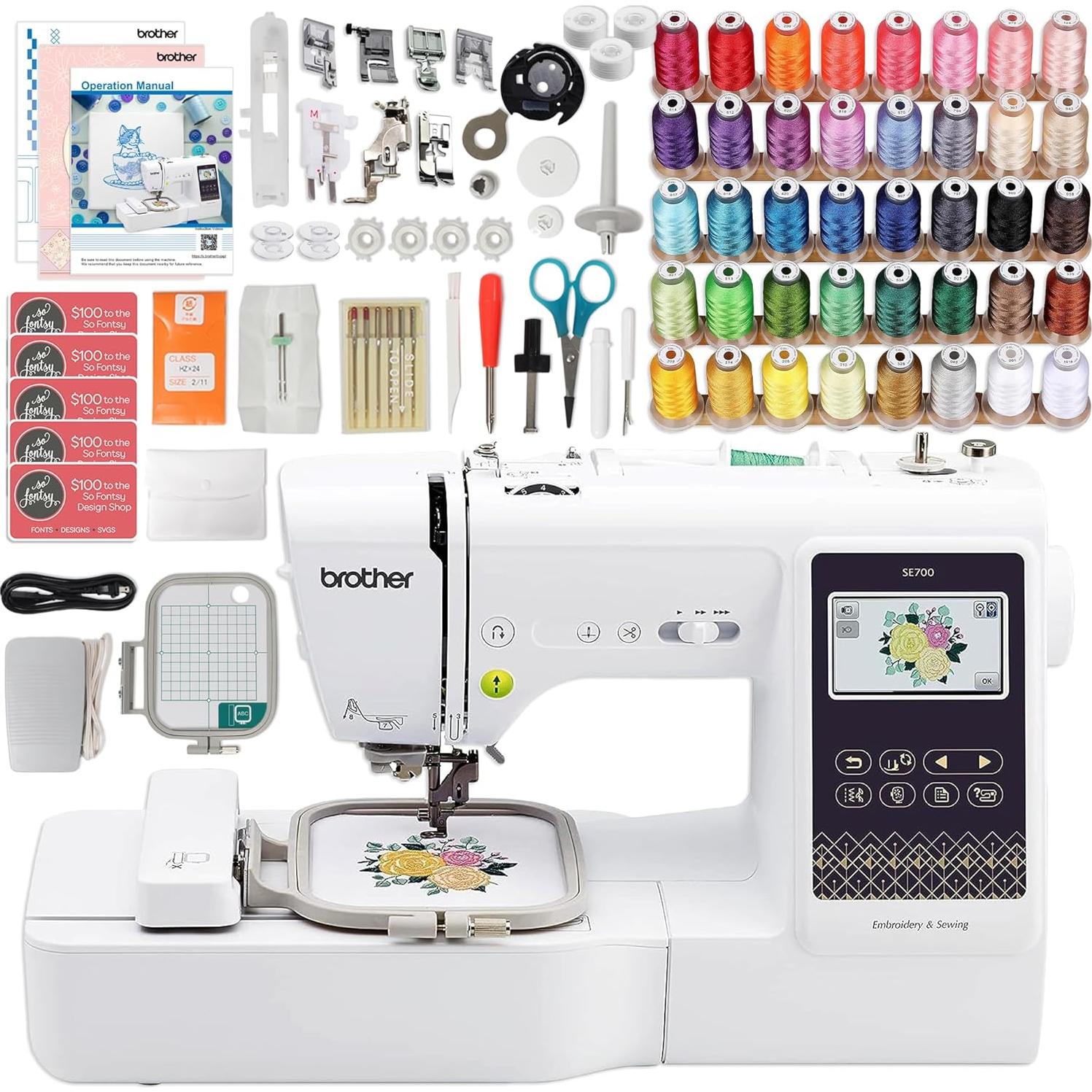 Máquina de Bordado y Costura Brother SE700 Combo 4" x 4"