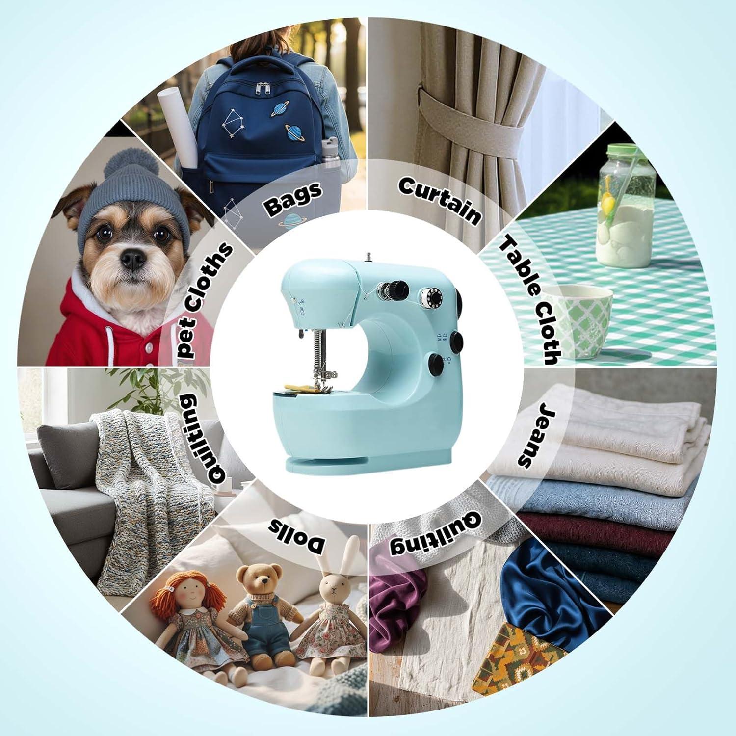 Máquina de Coser Mini Stoigeld FRJ725 2 Velocidades Verde Claro