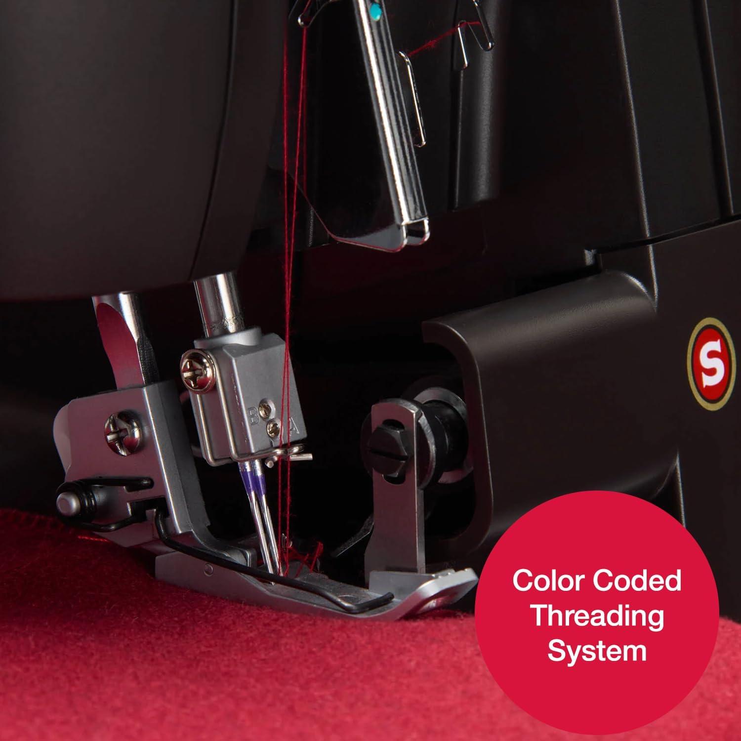 Máquina de Coser Overlock SINGER HD0500S 2/3/4 Hilos 1300 PPM