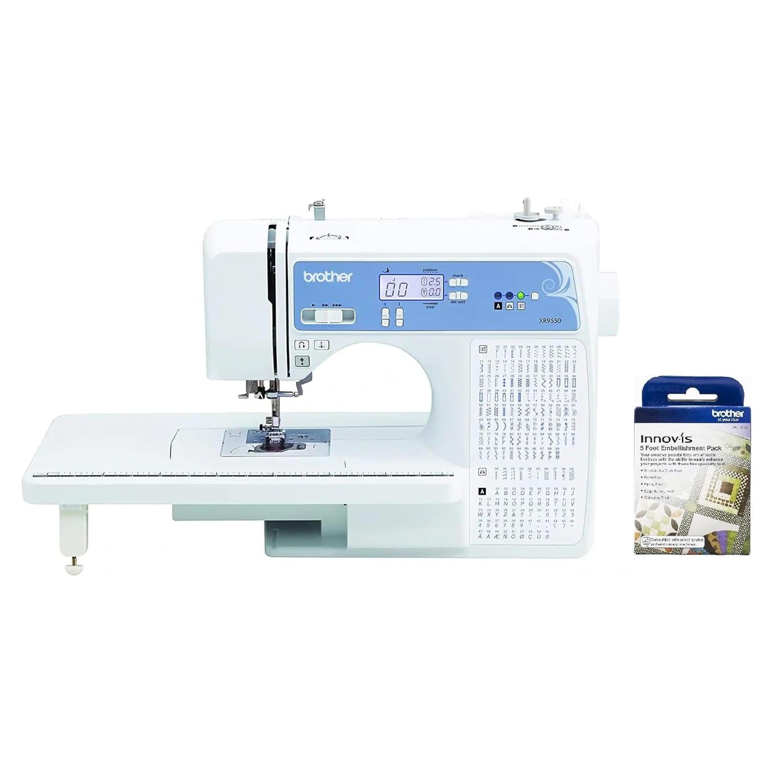 Máquina de Coser Computarizada Brother XR9550 con 165 Puntos