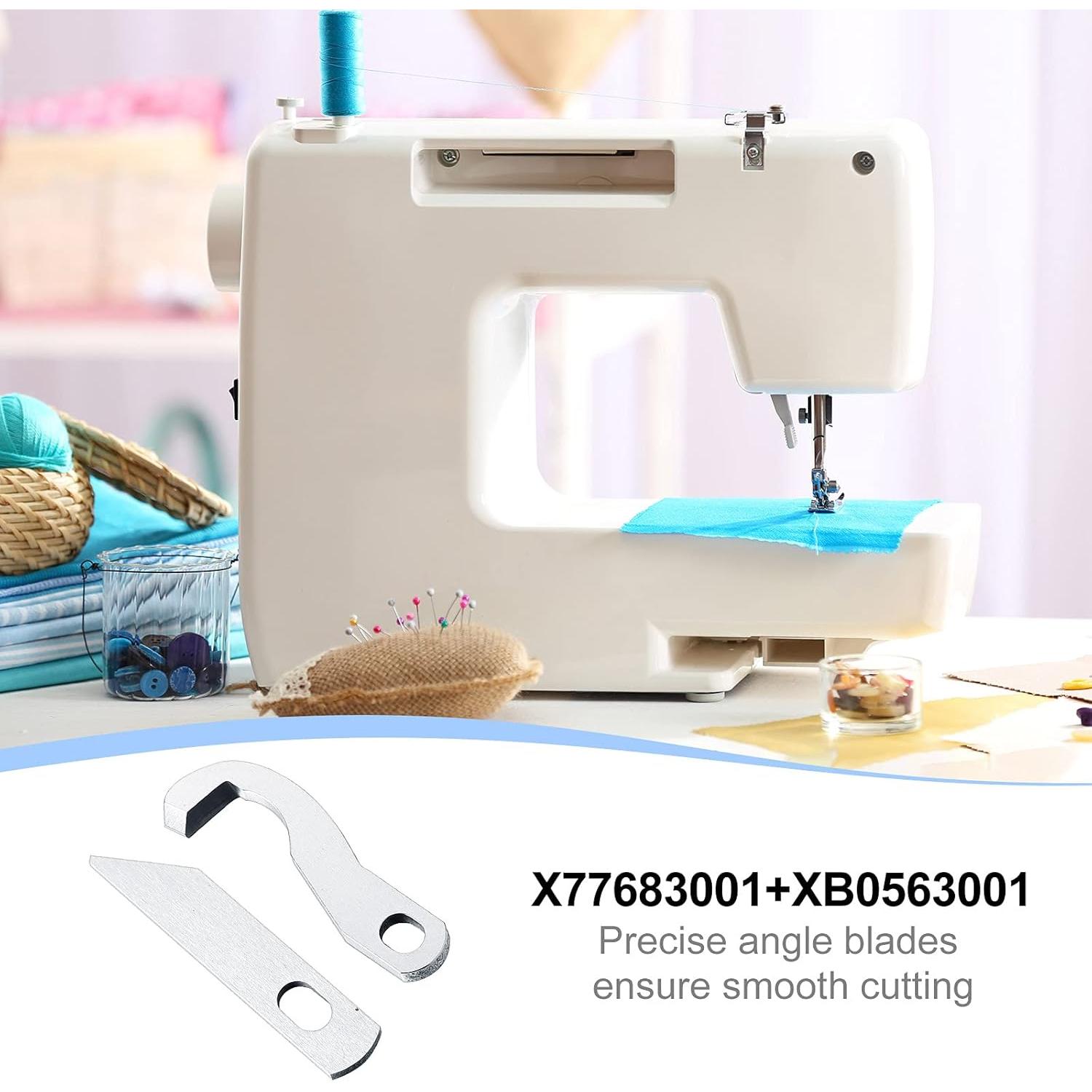 Juego de 4 cuchillas de overlock ZHEHAO para máquina de coser