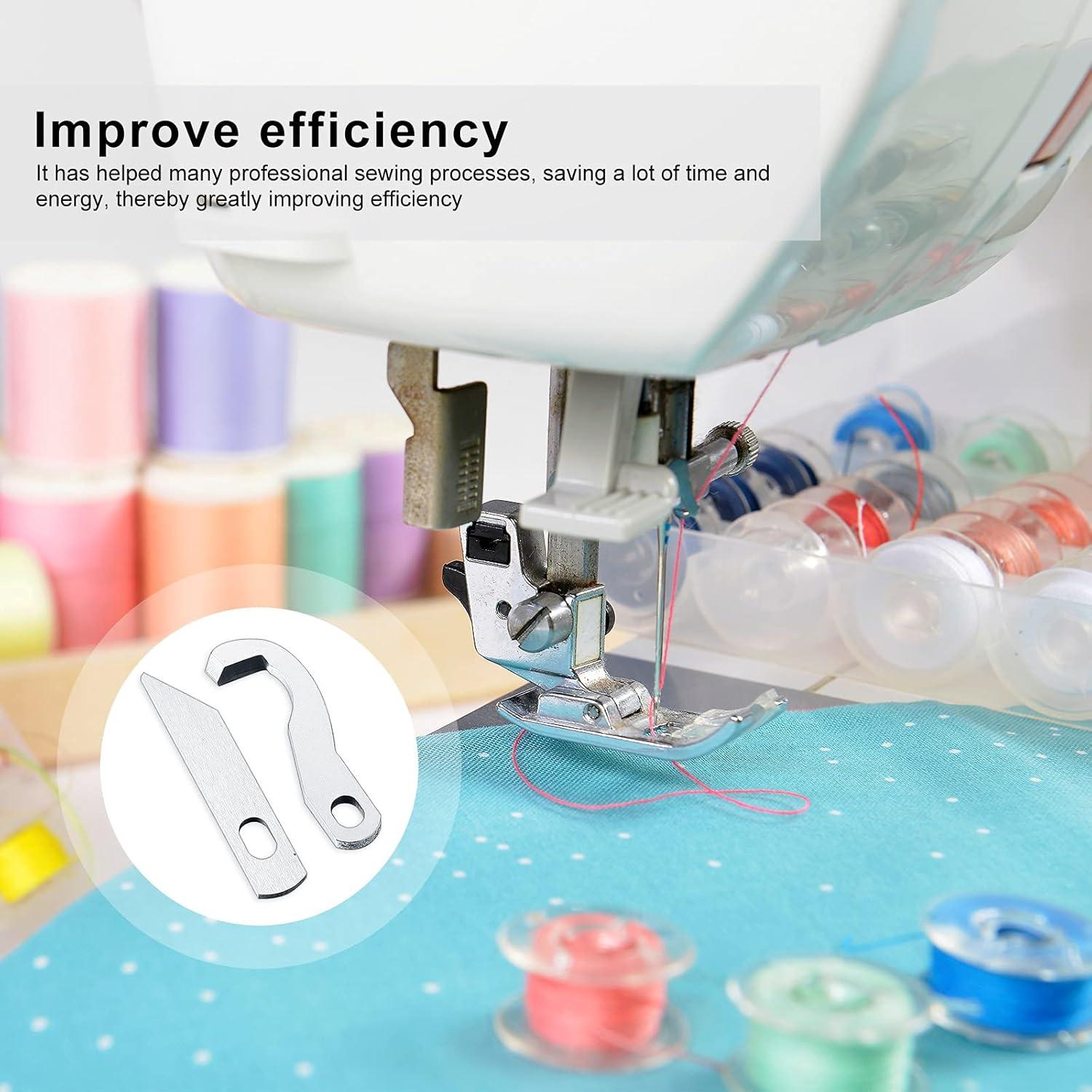 Juego de 4 cuchillas de overlock ZHEHAO para máquina de coser