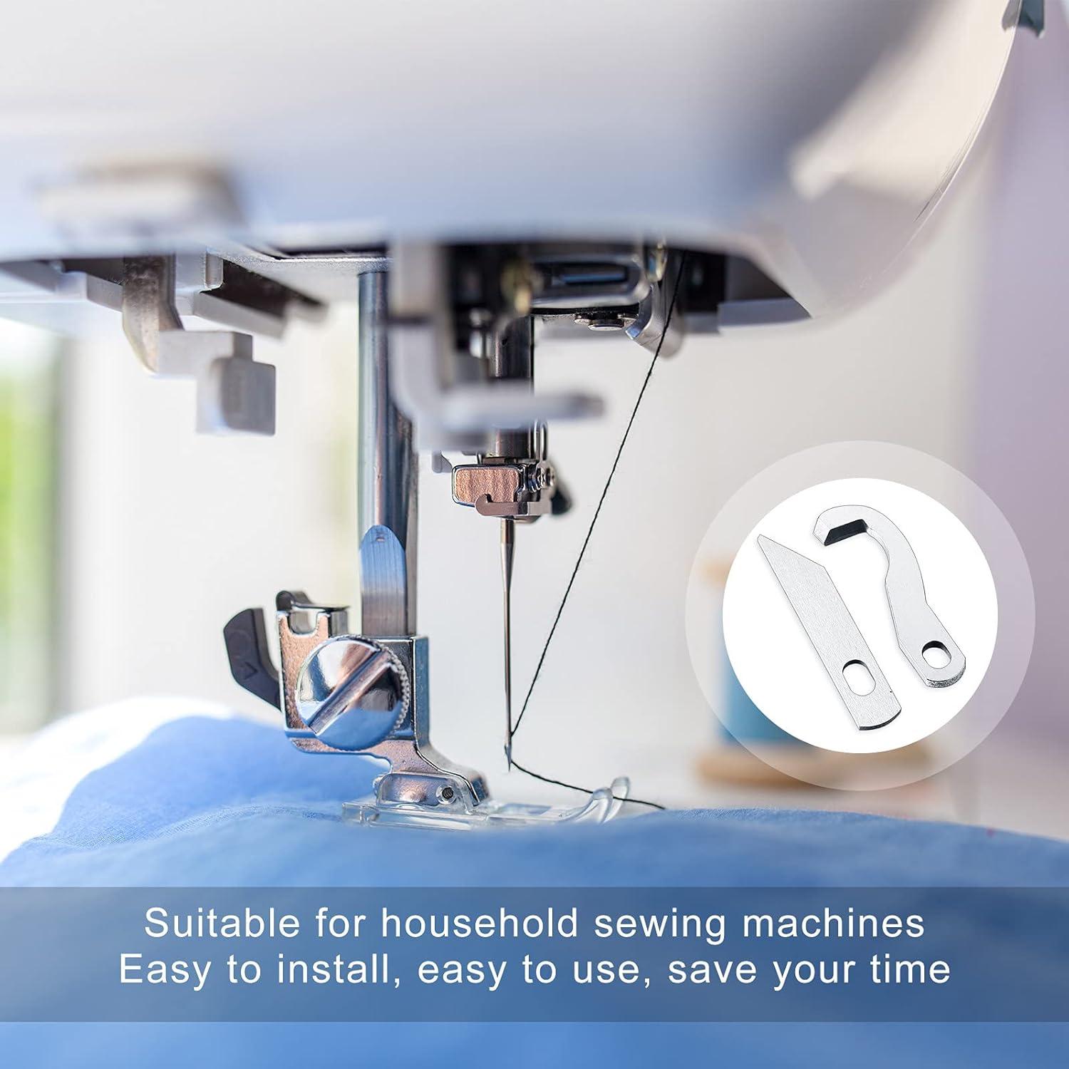 Juego de 4 cuchillas de overlock ZHEHAO para máquina de coser