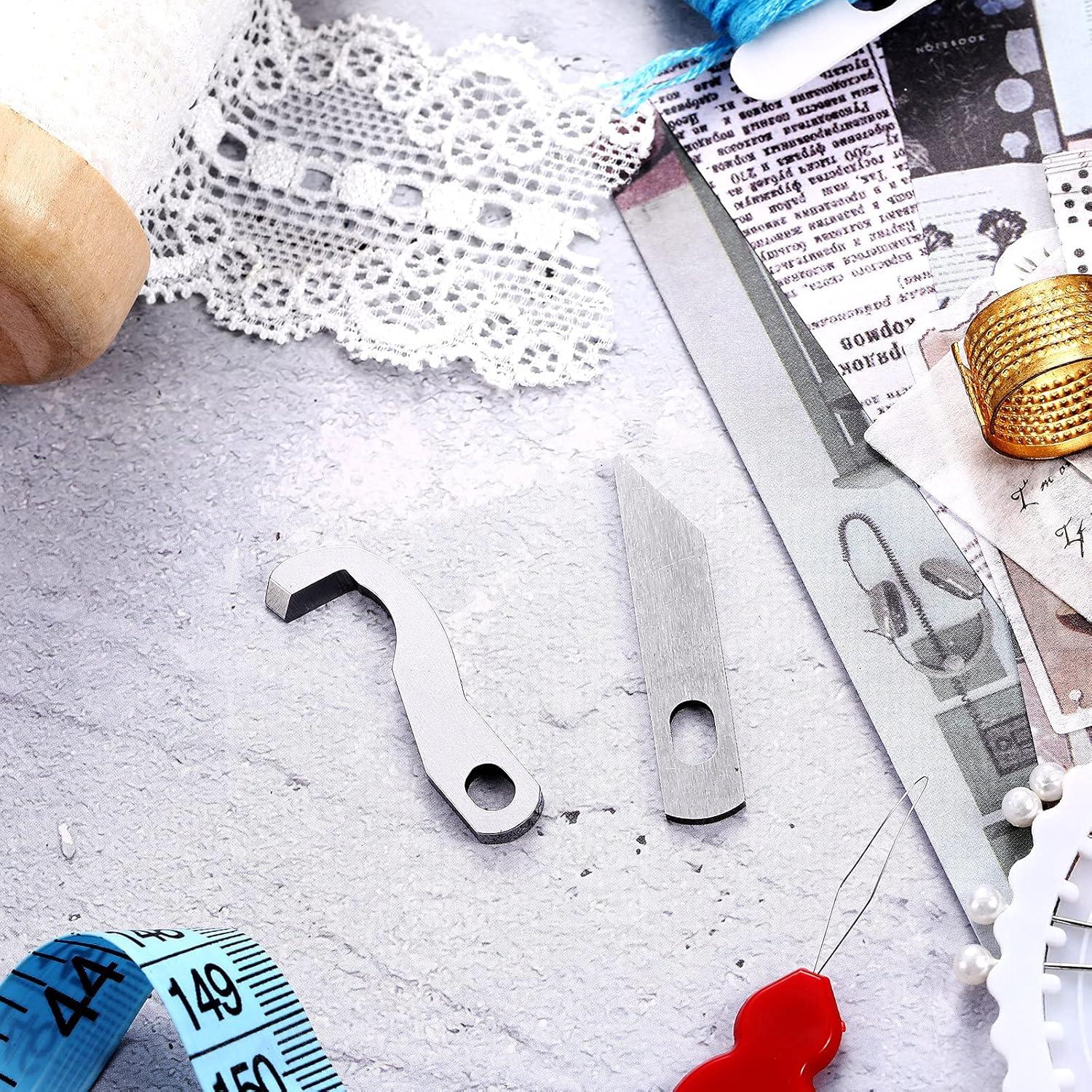 Juego de 4 cuchillas de overlock ZHEHAO para máquina de coser