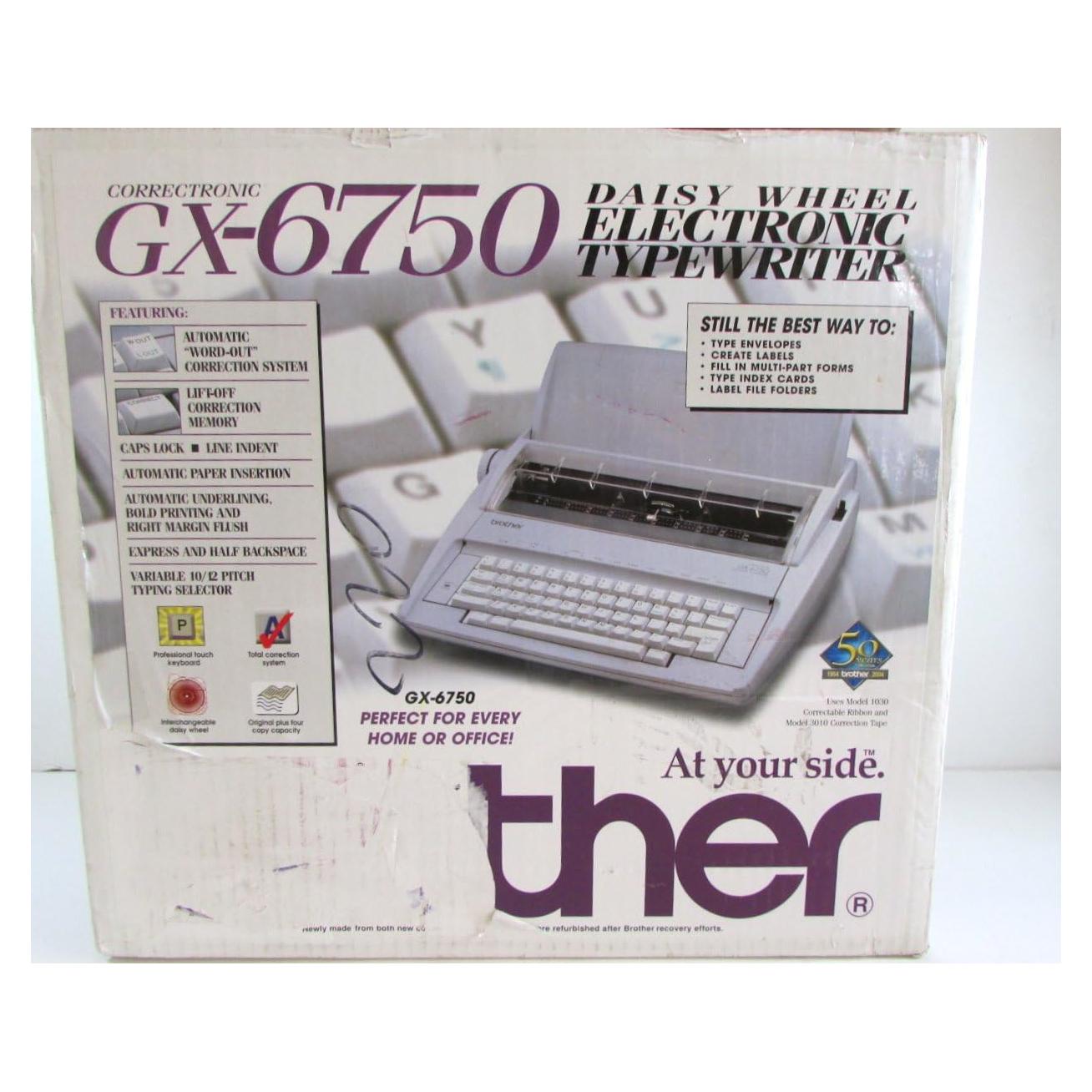 Máquina de Escribir Eléctrica Brother GX-6750 Portátil