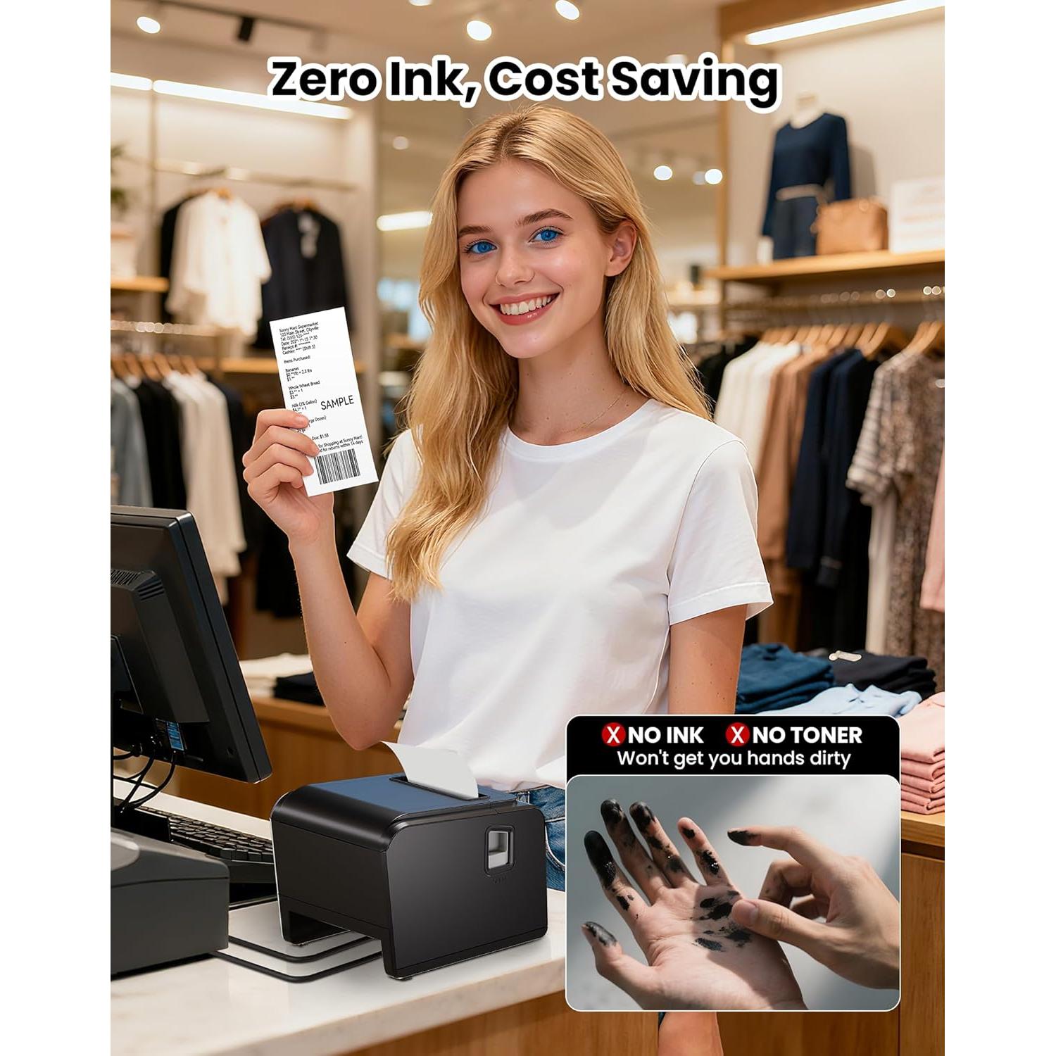 Impresora Térmica de Recibos VRETTI 80mm USB Serial LAN