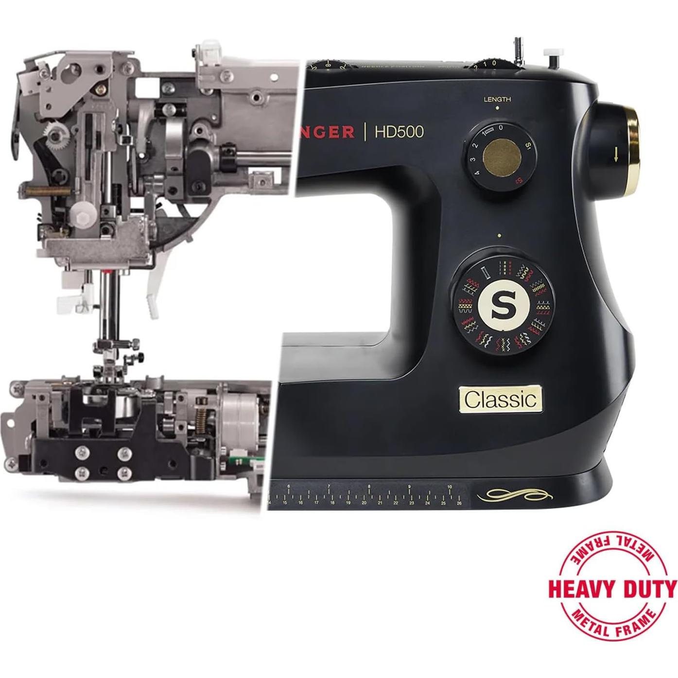 Máquina de Coser SINGER HD500 Clásica con Estuche Duro