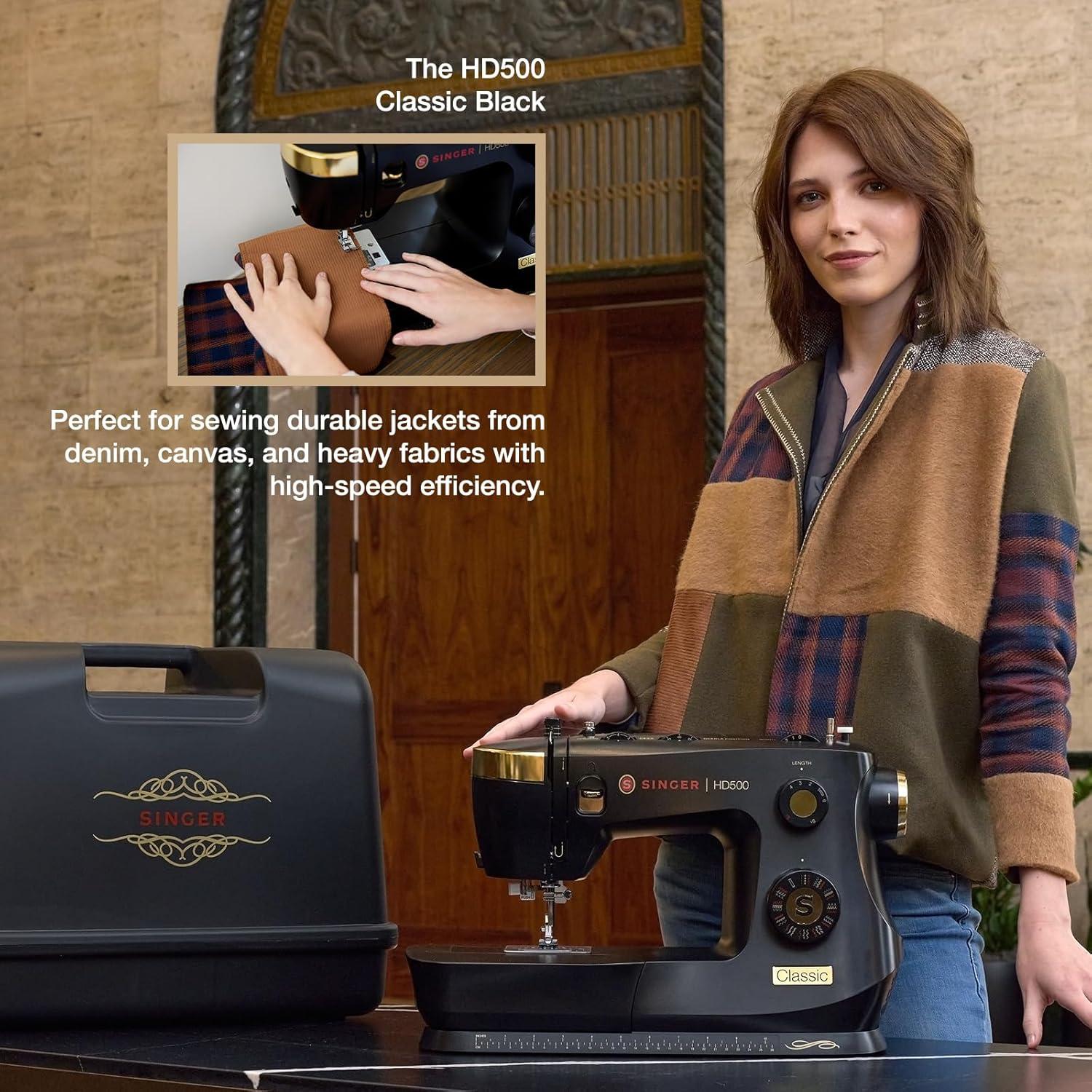 Máquina de Coser SINGER HD500 Clásica con Estuche Duro