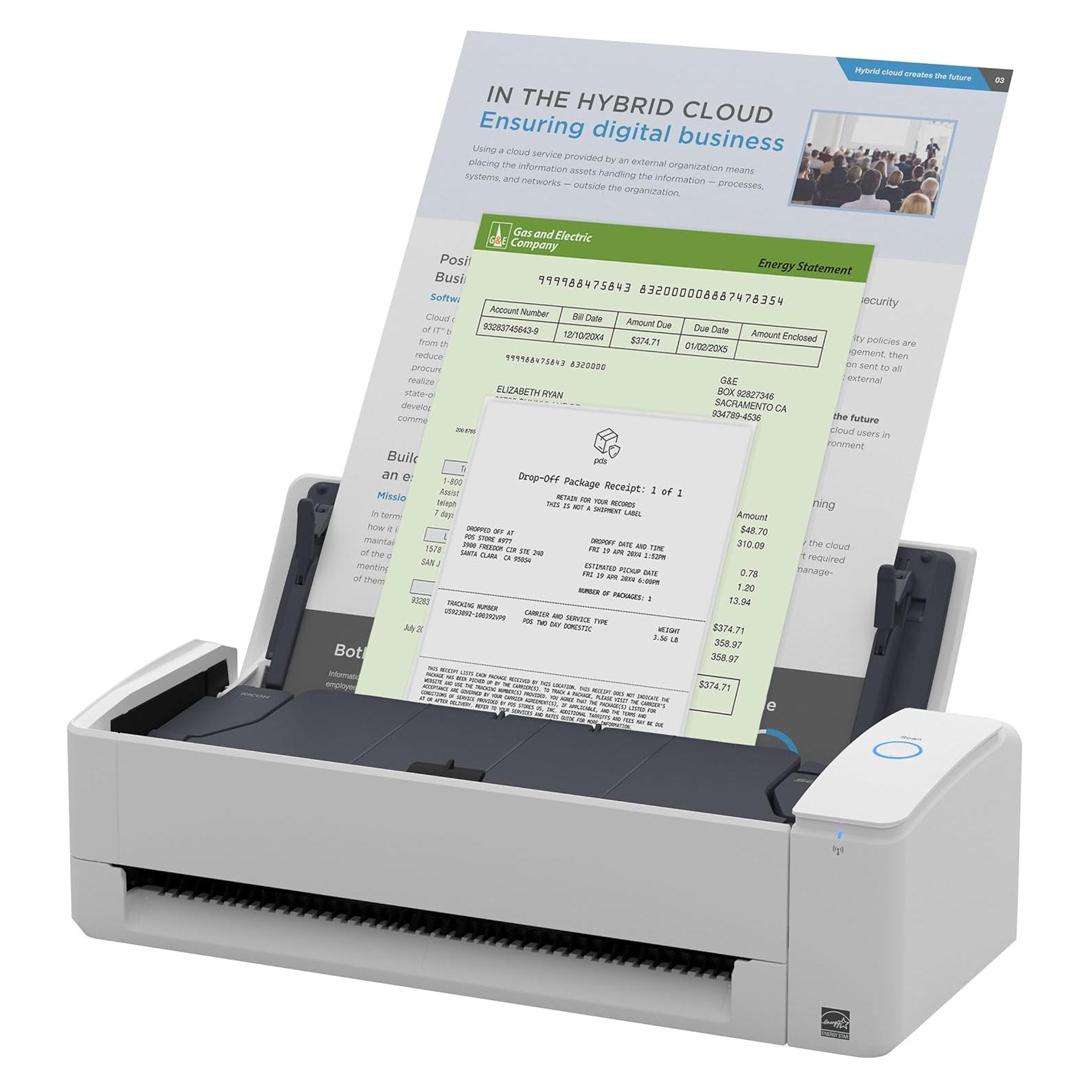 Escáner de Documentos ScanSnap iX1300 Inalámbrico Doble Cara