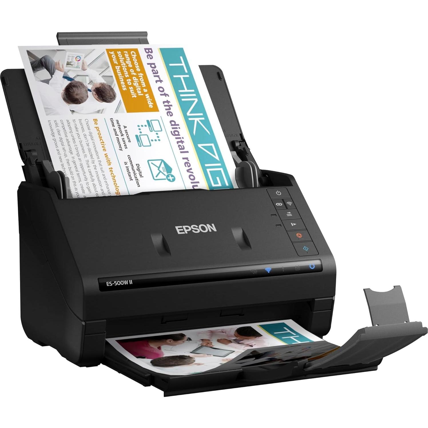 Escáner de Documentos Inalámbrico Epson WorkForce ES-500W II