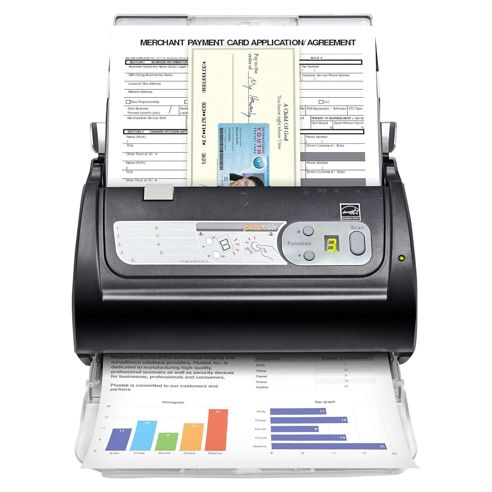 Escáner Doble Cara Plustek PS188 ADF 30 Páginas por Minuto