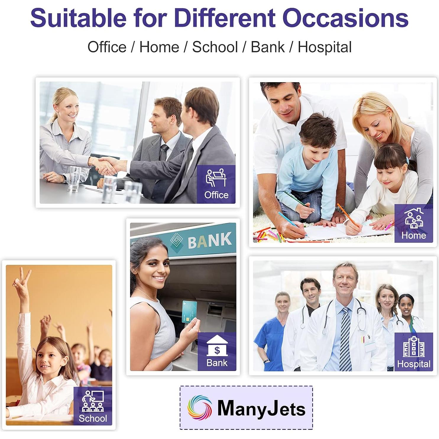 Paquete de 4 Unidades de Tambor DR229CL ManyJets Compatible