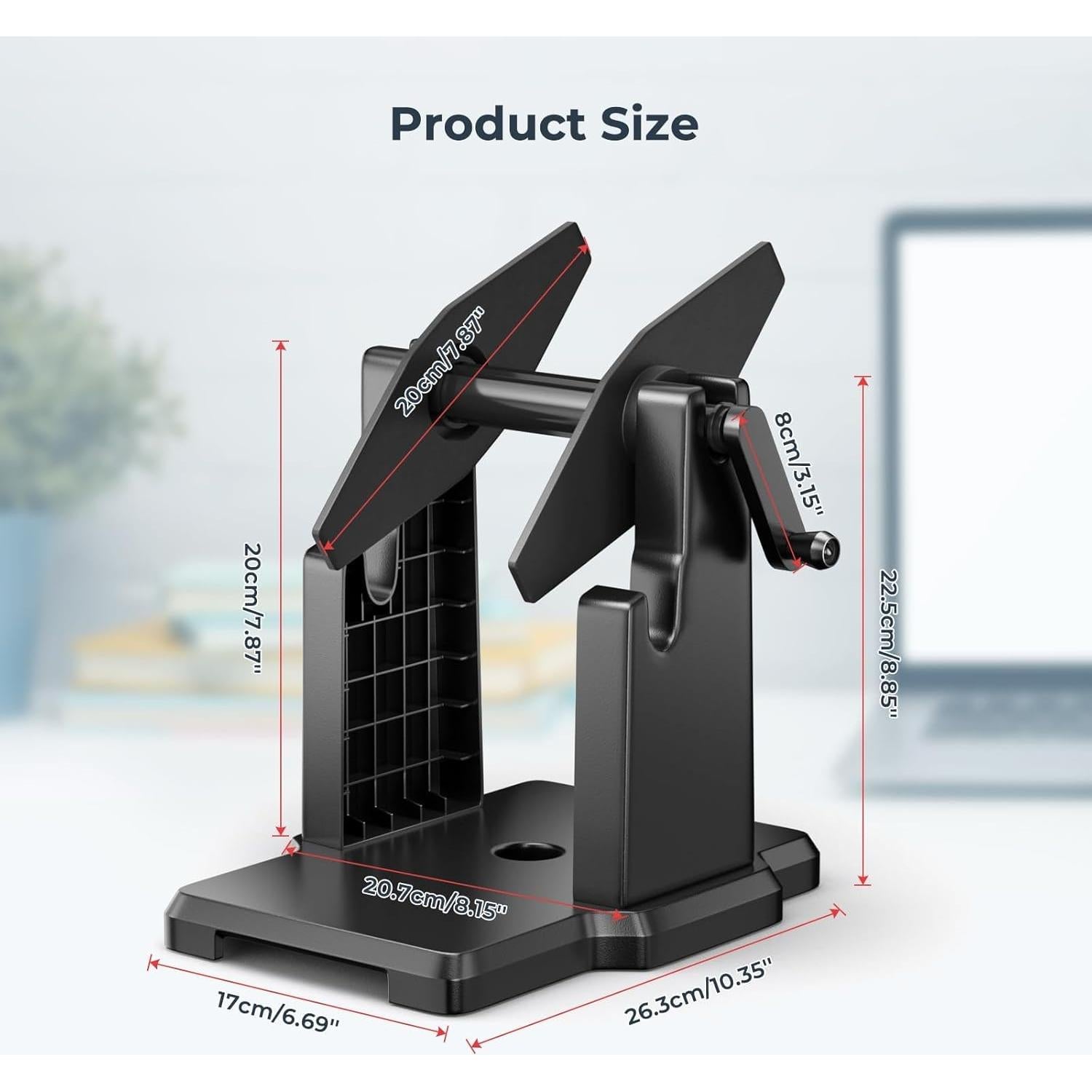 Soporte para Etiquetas MUNBYN 2 en 1, Negro, 26.24x16.99 cm