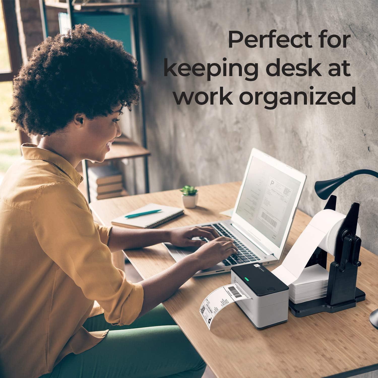 Soporte para Etiquetas MUNBYN 2 en 1, Negro, 26.24x16.99 cm