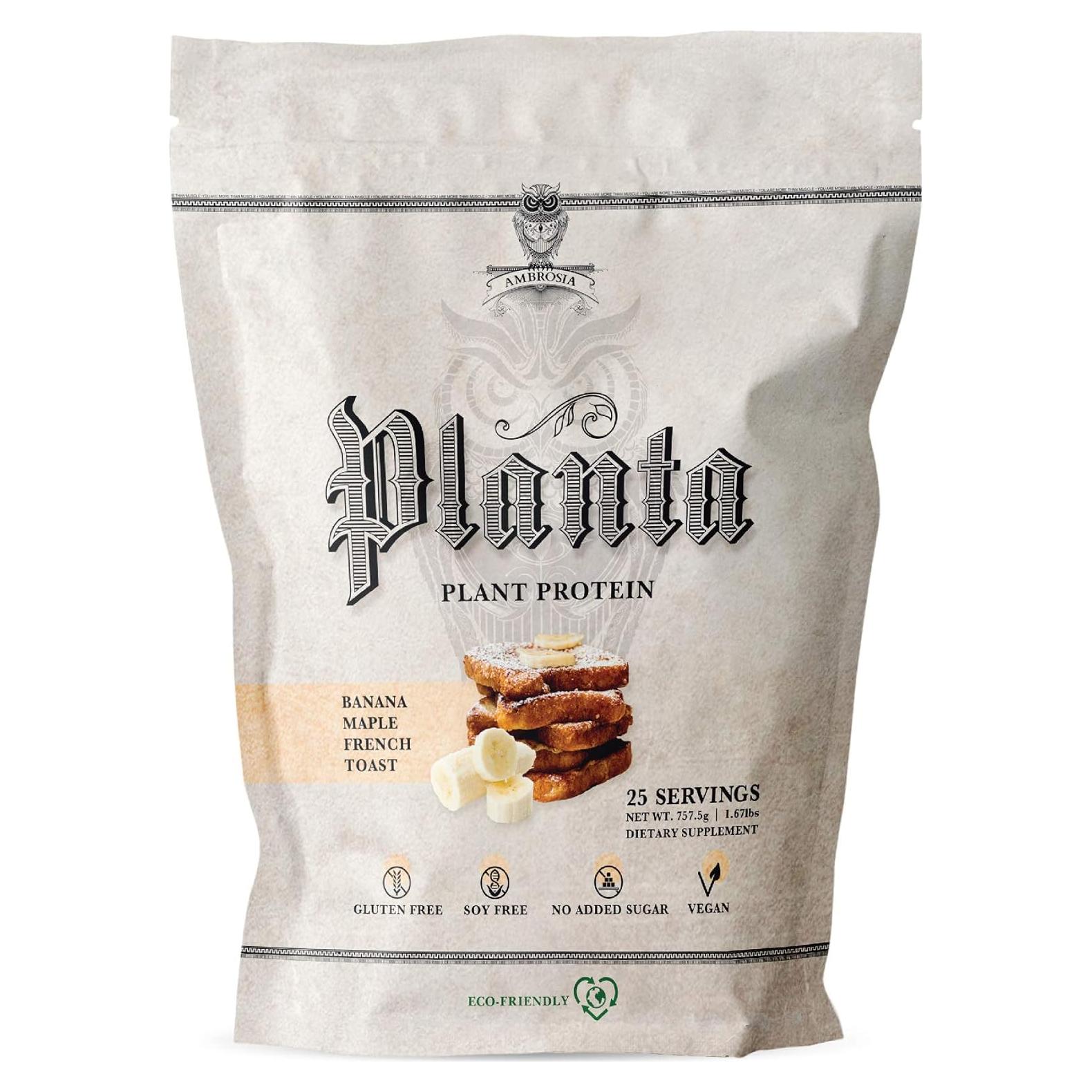 Polvo de Proteína Vegana Ambrosia 20g - Plátano Arce