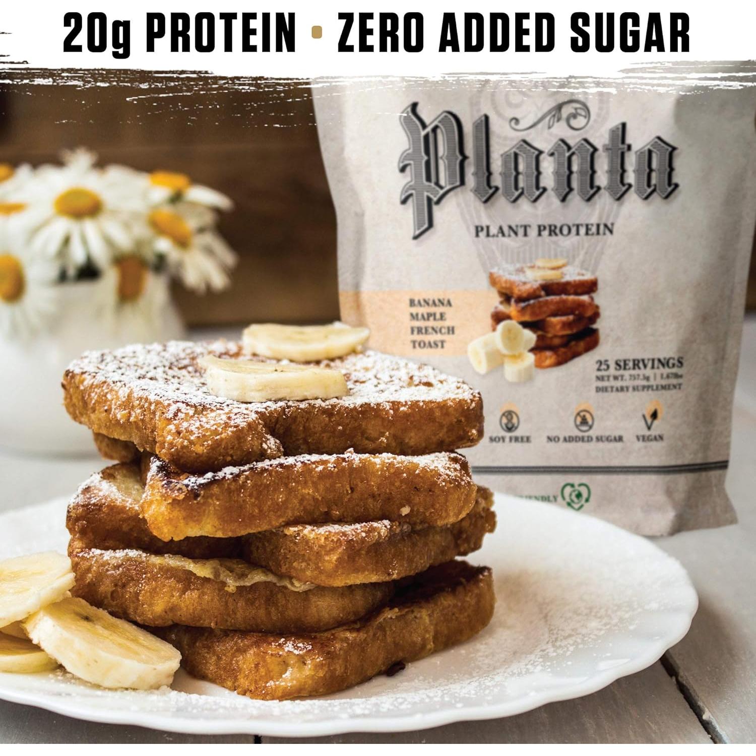 Polvo de Proteína Vegana Ambrosia 20g - Plátano Arce