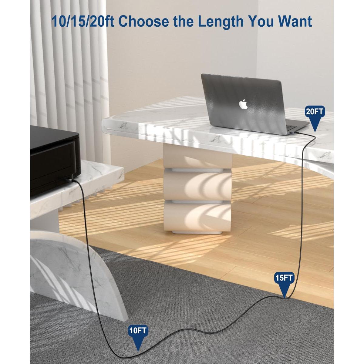 Cable USB 2.0 4.57m IALEGANT Tipo A Macho a Macho