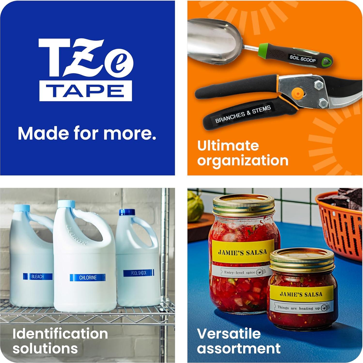 Cinta de Etiqueta Laminada Brother TZe731 12mm Negro Verde