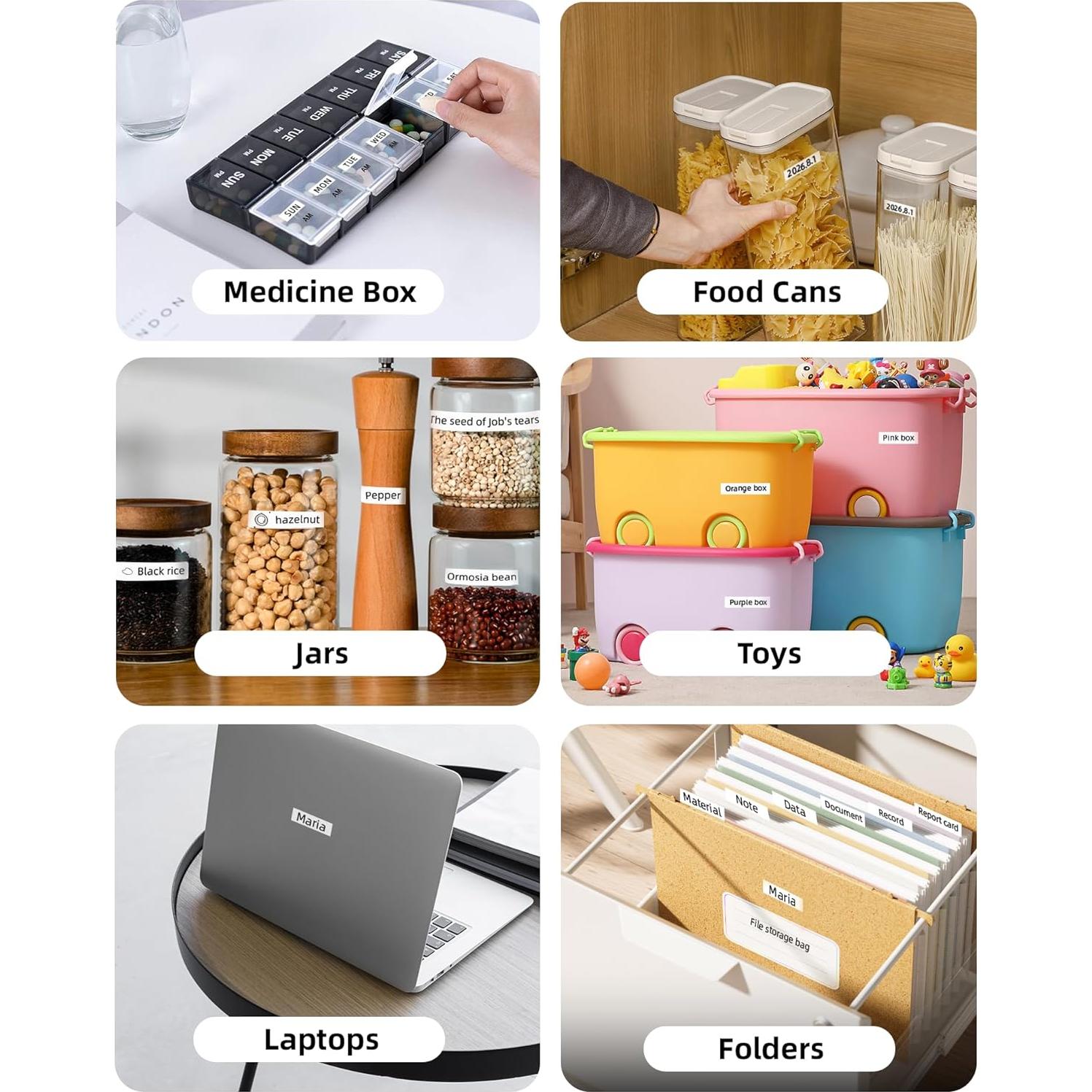 Cinta de Etiquetadora Brother TZe-231 12mm Negra sobre Blanca - 4 Unidades