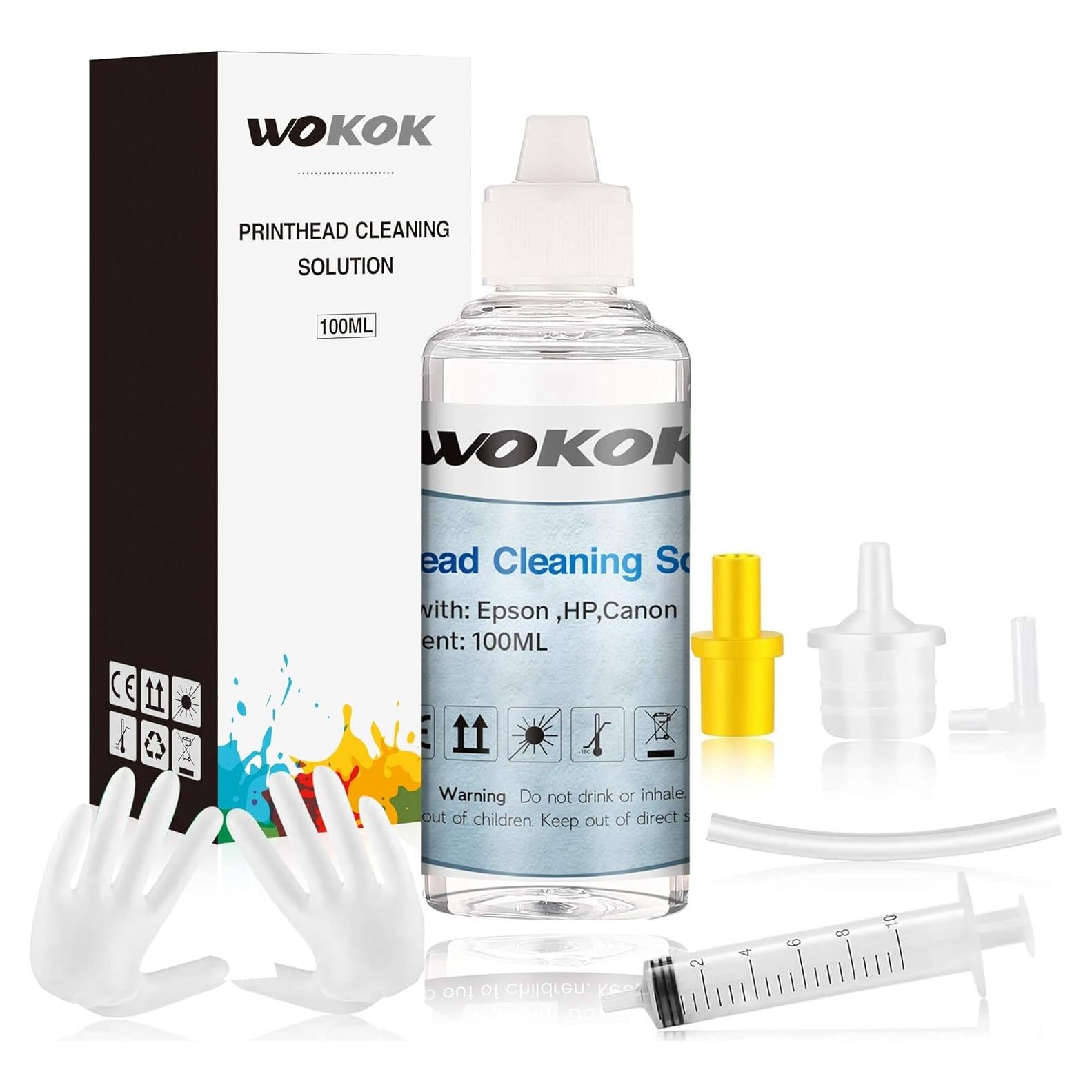 Kit de Limpieza de Cabezal de Impresora WOKOK 100ml para HP/Epson