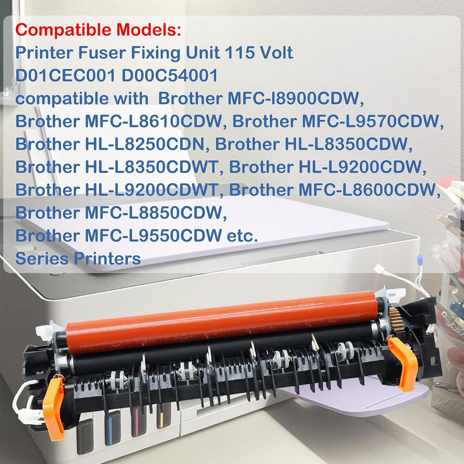 Unidad de Fusión de Impresora REAXOAL D00C54001 115V Compatible Brother