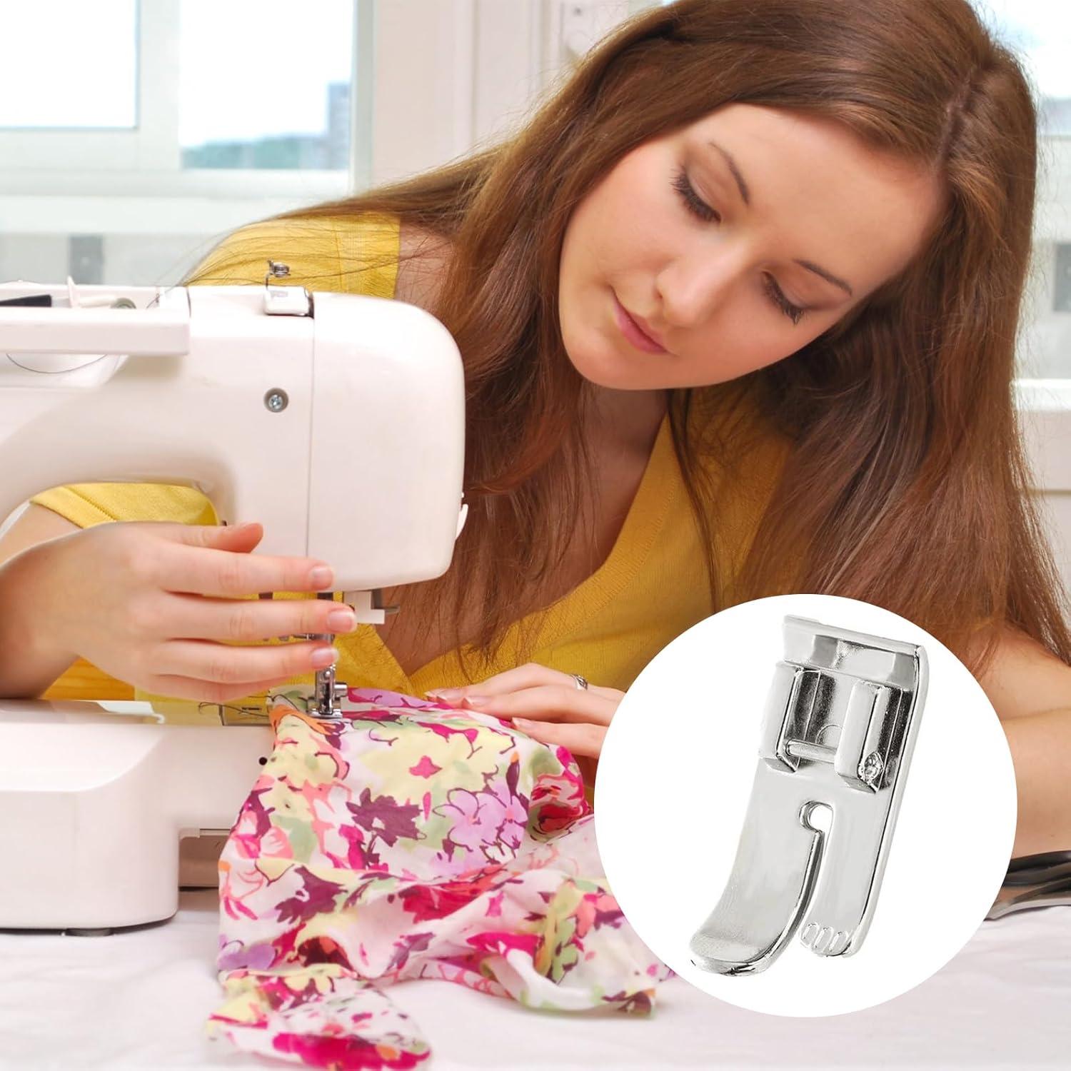 2 Piezas Pie de Prensatelas Acero para Máquina de Coser