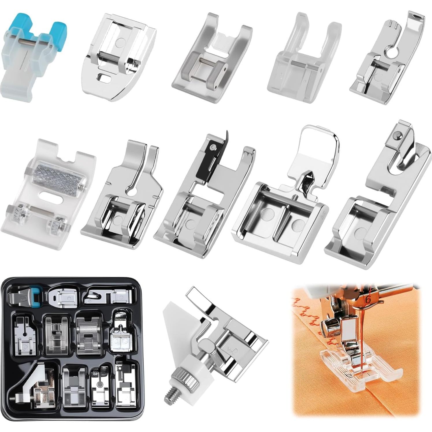 Kit de 11 Piezas de Pies de Prensatelas Uelkr para Coser