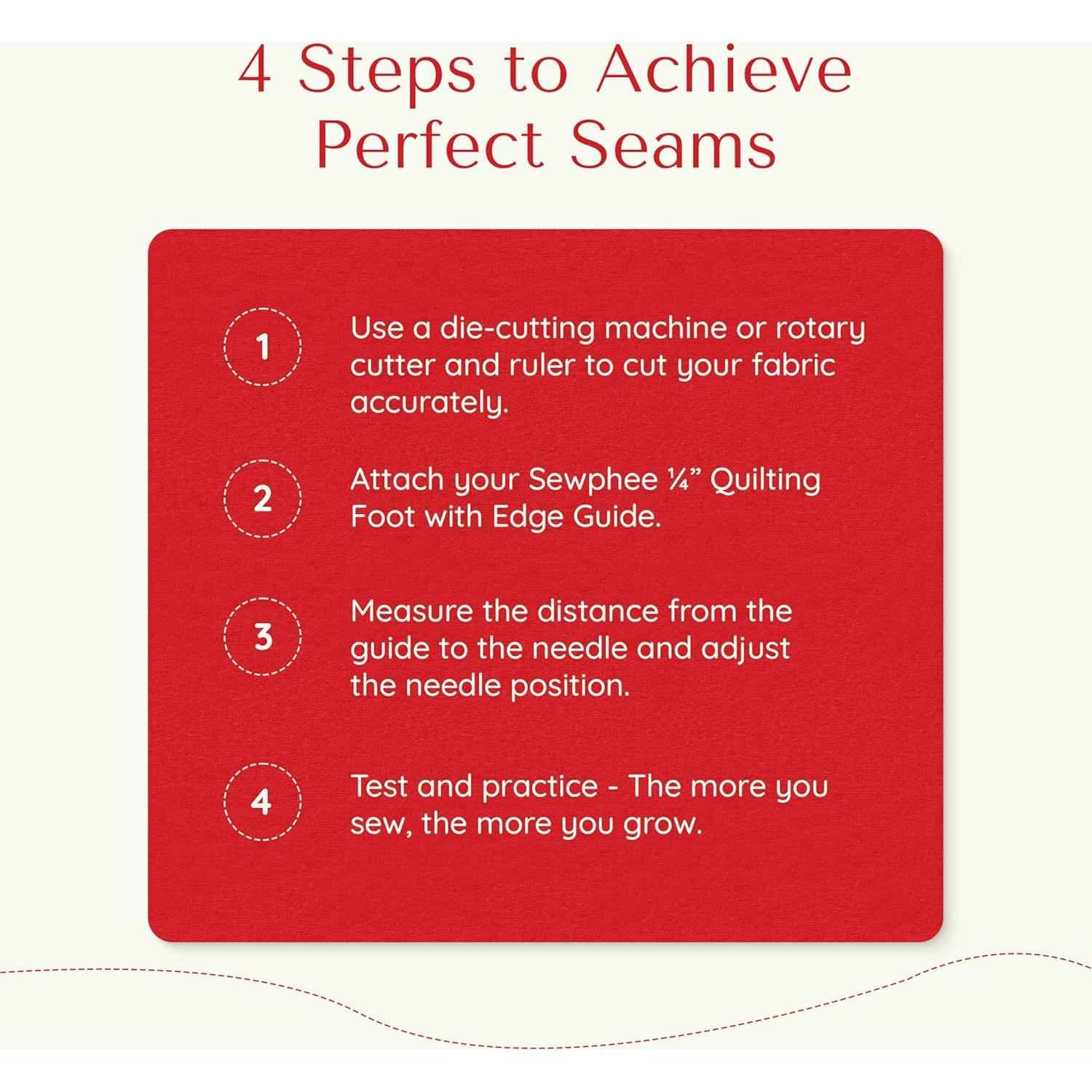 Pie de Acolchado 1/4" Sewphee con Guía - Compatible con Brother