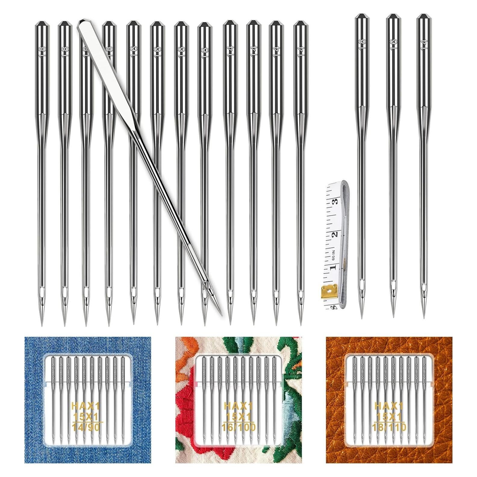 30 Agujas de Máquina de Coser Universal HLARTNET - Alta Resistencia