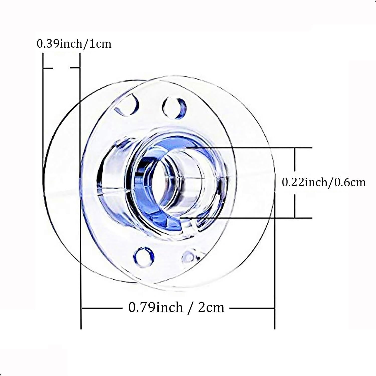 30 Bobinas de Plástico SA156 para Máquina de Coser Brother