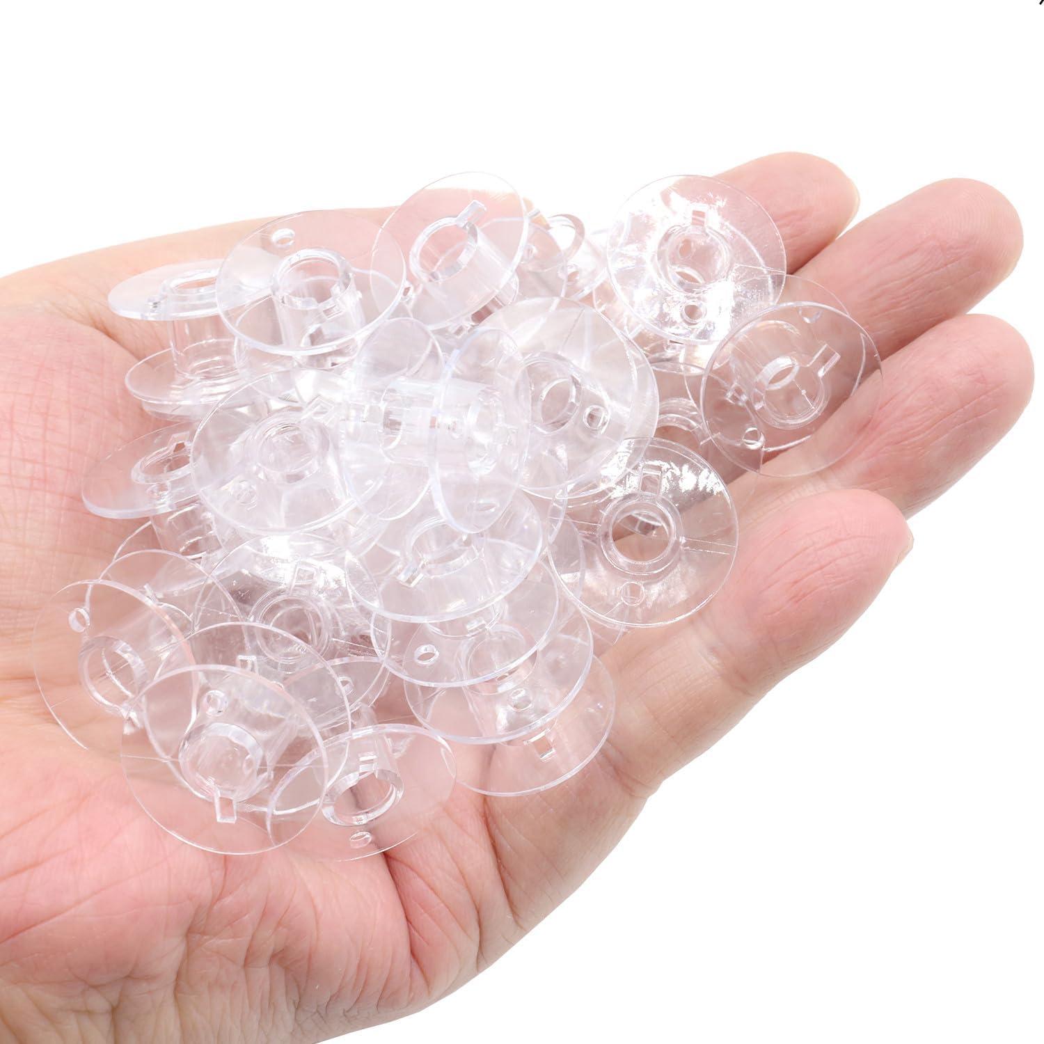 30 Bobinas de Plástico SA156 para Máquina de Coser Brother