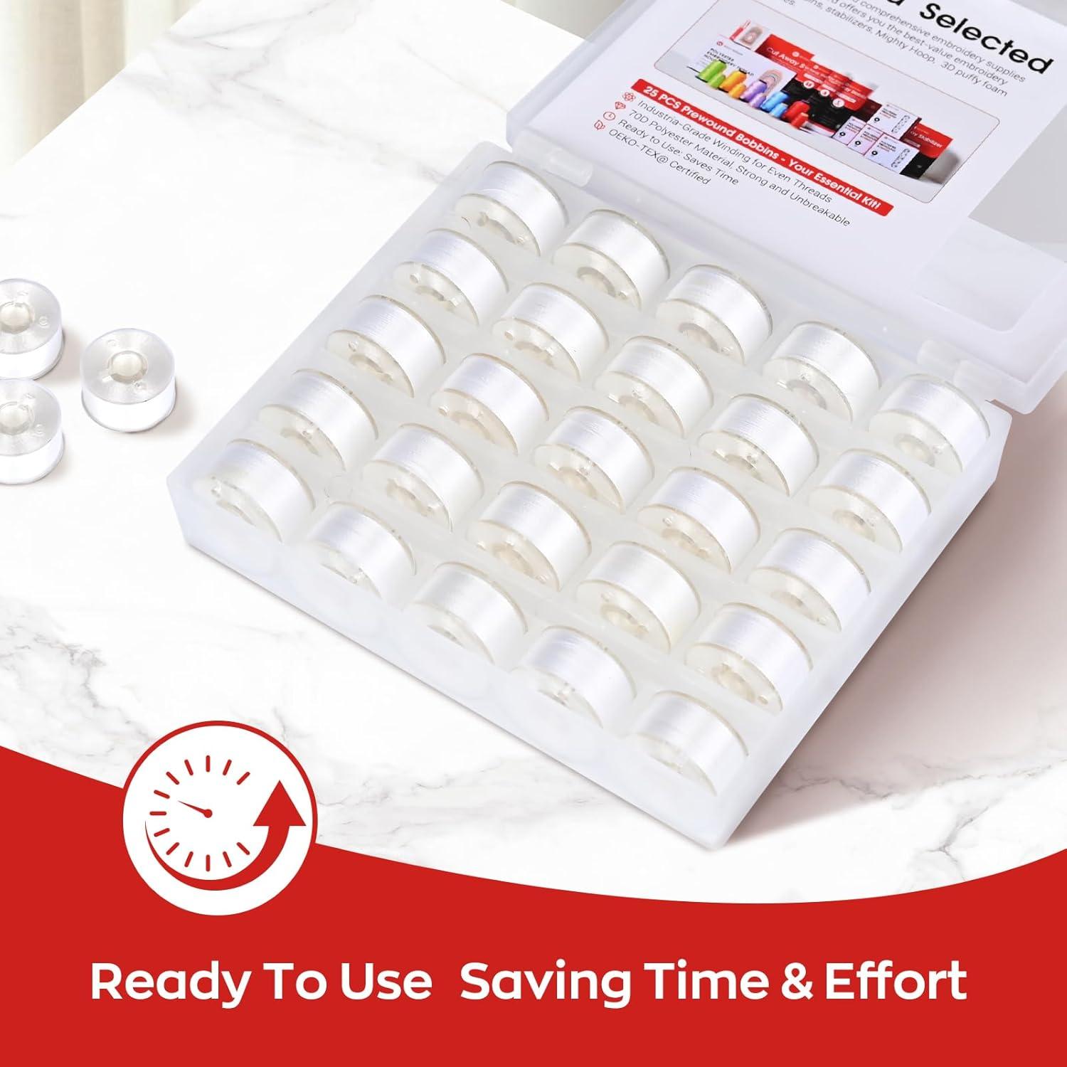 Bobinas Preenrolladas Richword 25pcs Tamaño A Plástico 70D