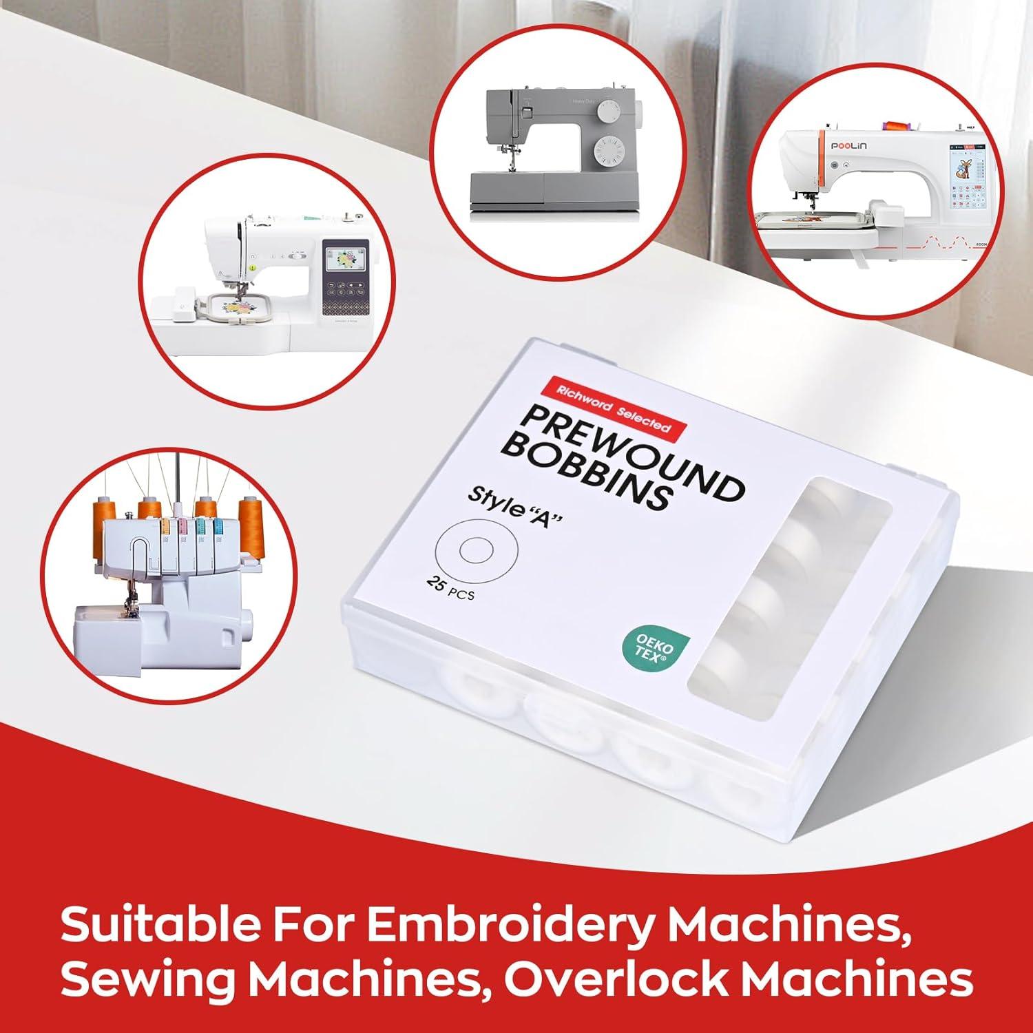 Bobinas Preenrolladas Richword 25pcs Tamaño A Plástico 70D