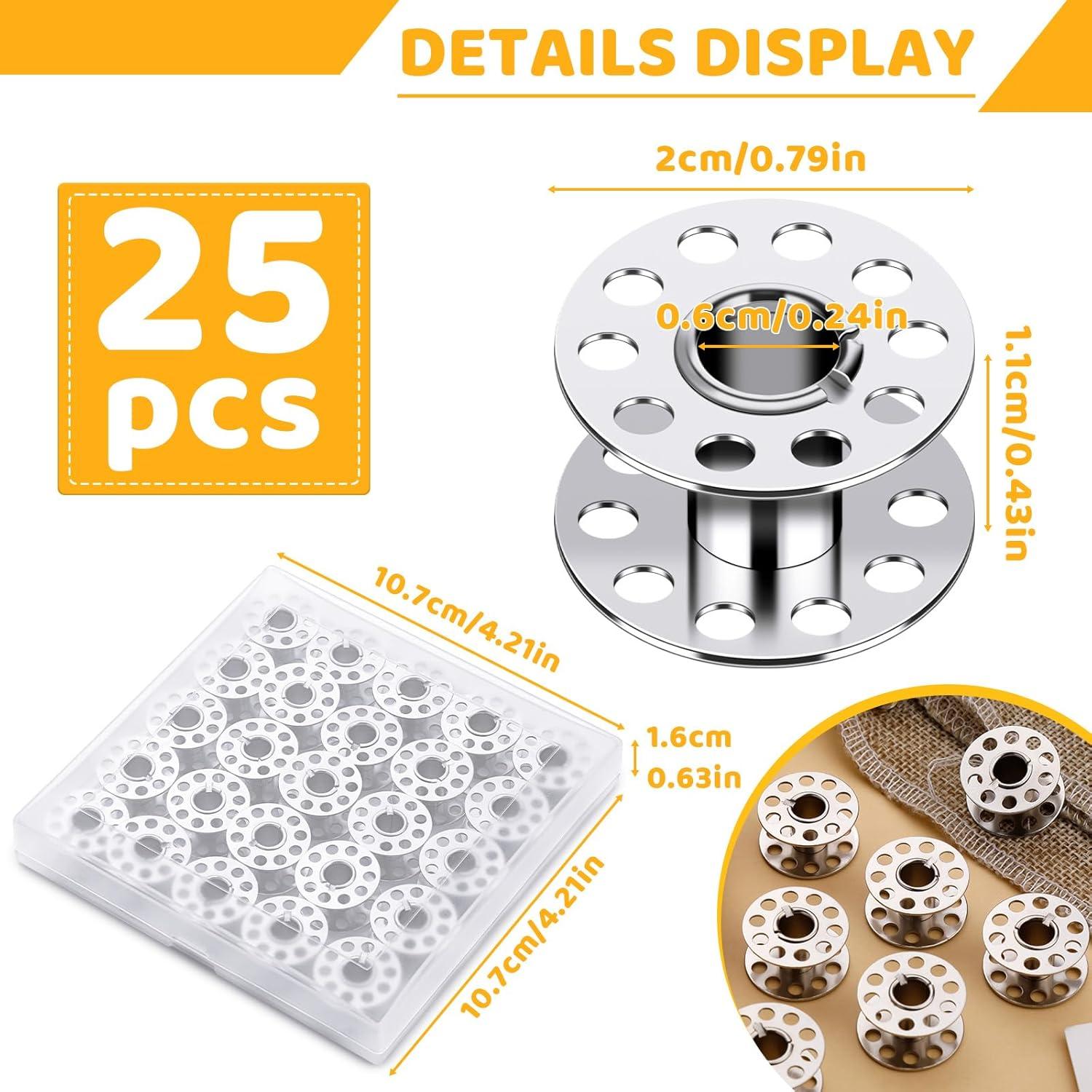 Bobinas de Metal LOKUNN 25 Pcs para Máquina de Coser