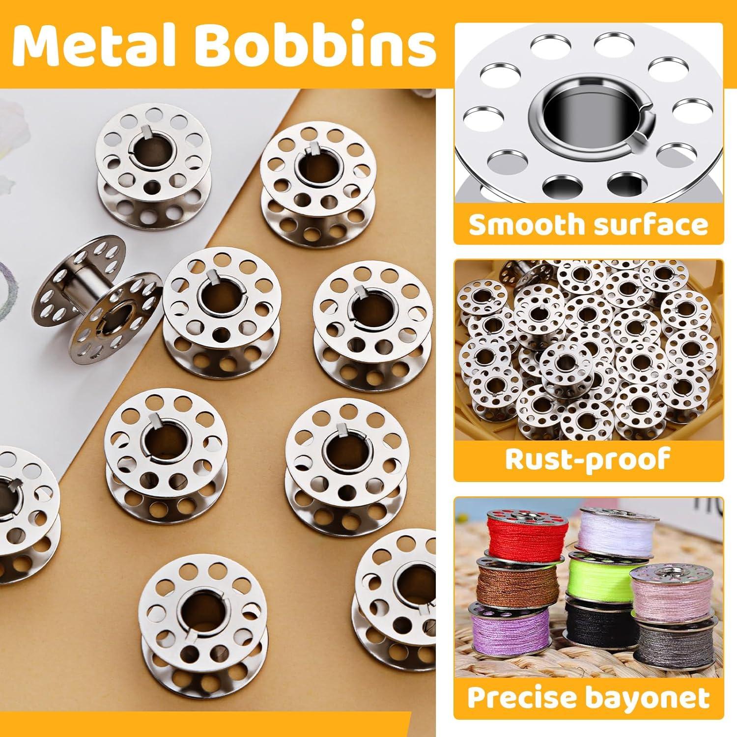 Bobinas de Metal LOKUNN 25 Pcs para Máquina de Coser