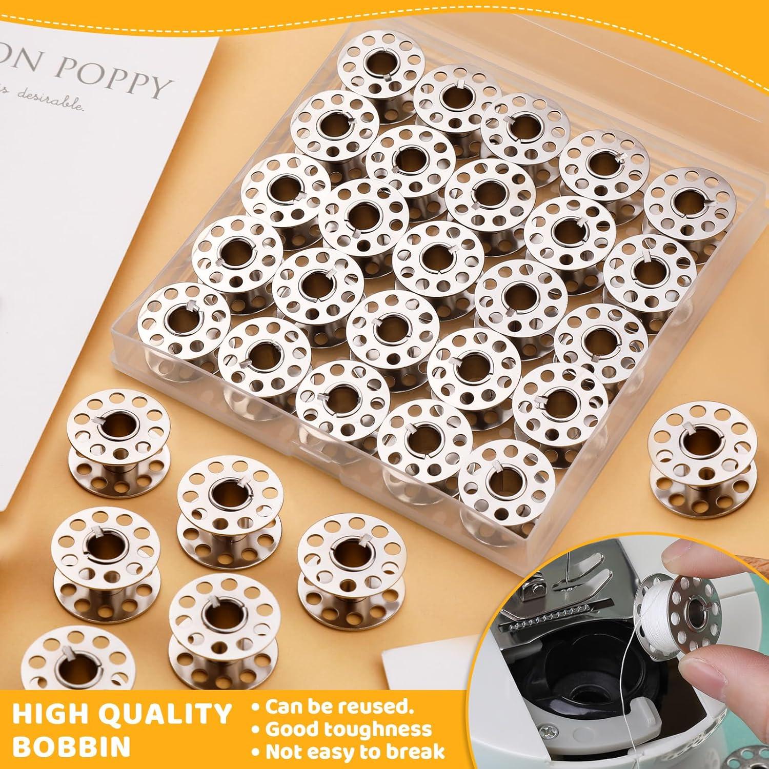 Bobinas de Metal LOKUNN 25 Pcs para Máquina de Coser